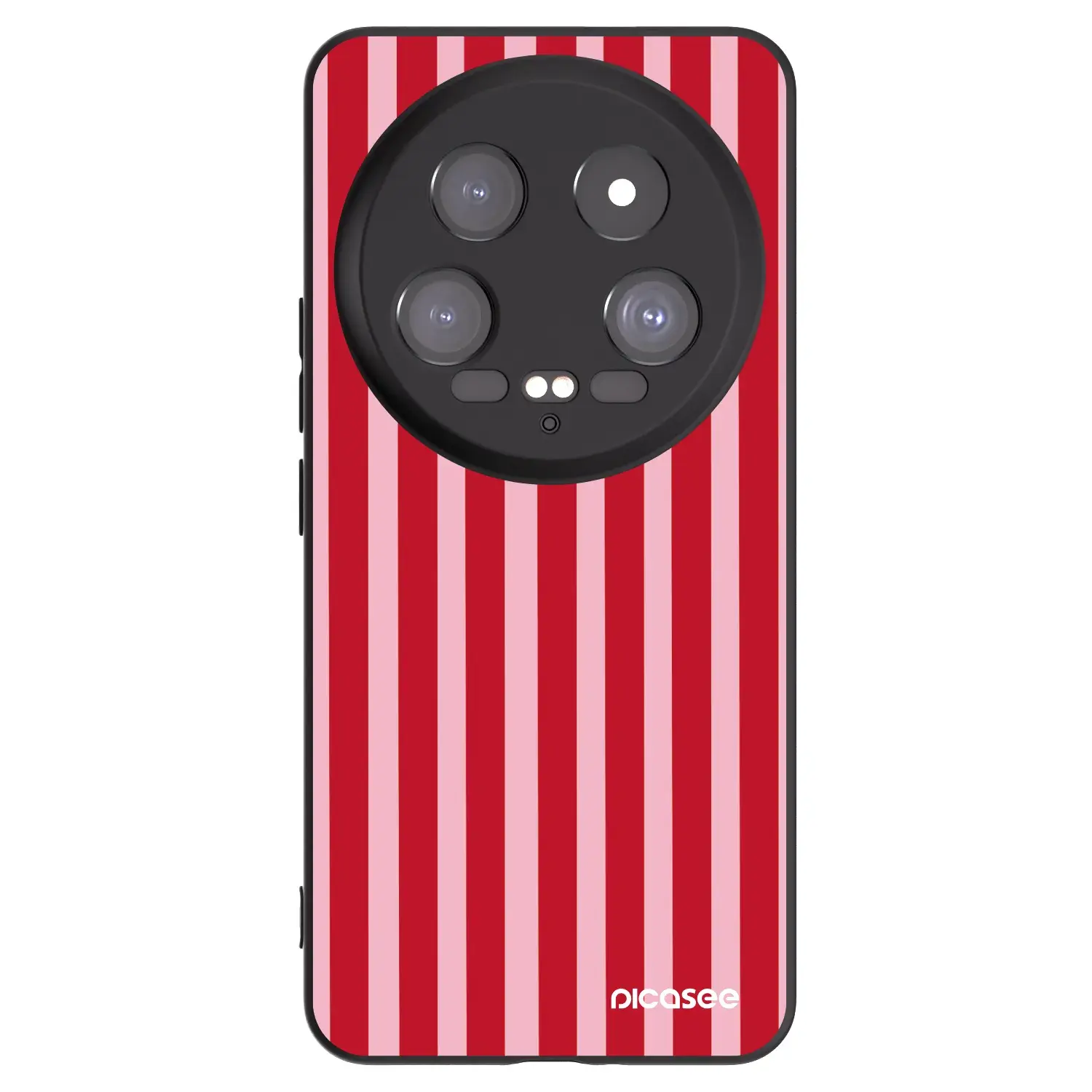 Silikonový černý obal pro Xiaomi 14 Ultra - Lines red
