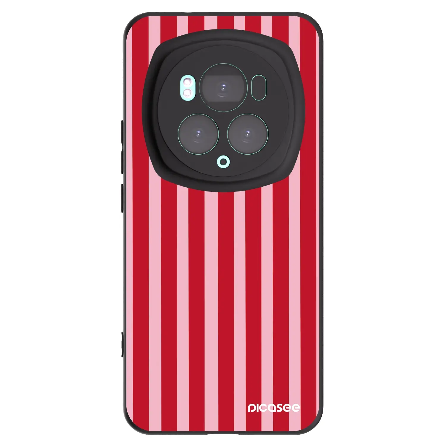 Silikonový černý obal pro Honor Magic6 Pro - Lines red