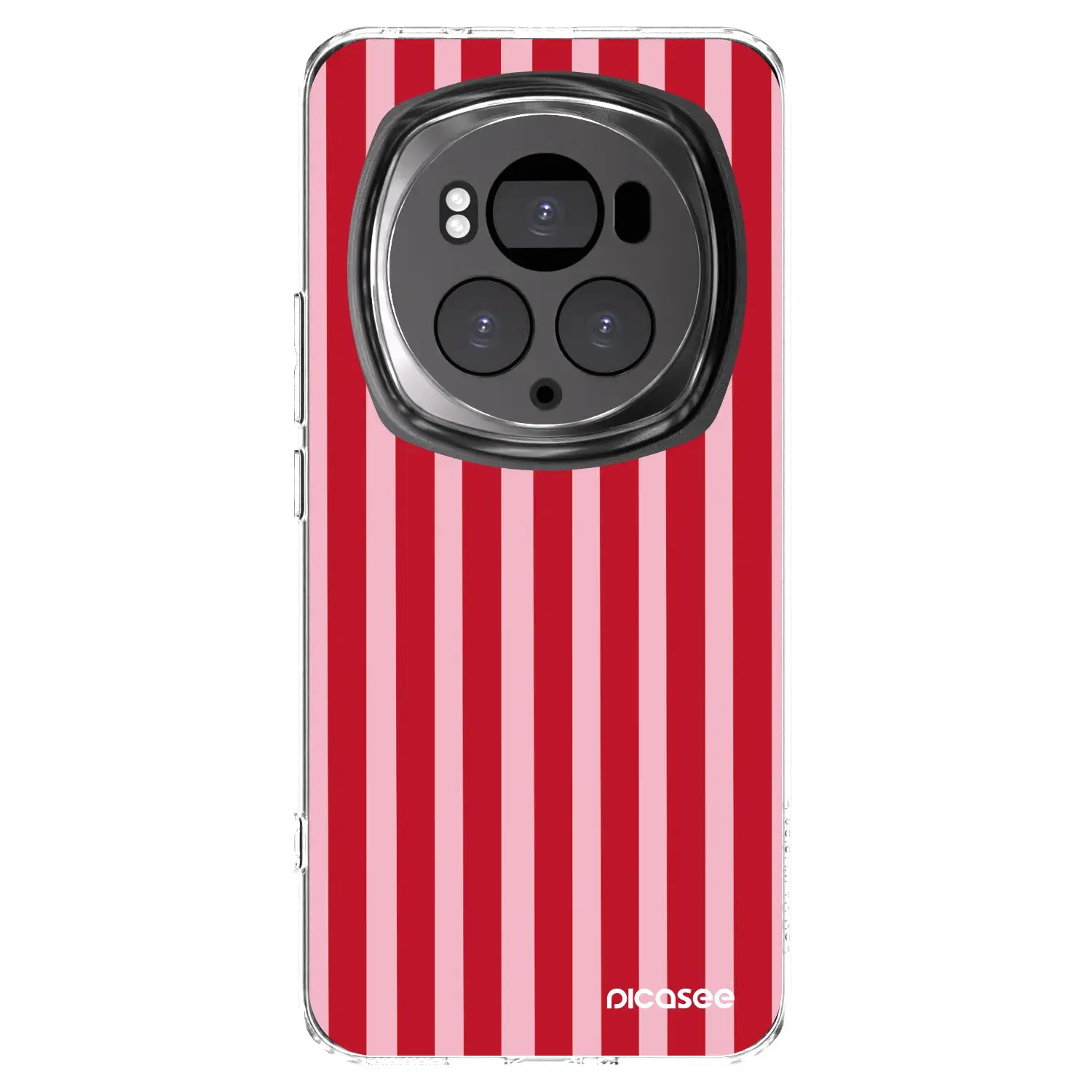 Silikonový průhledný obal pro Honor Magic6 Pro - Lines red