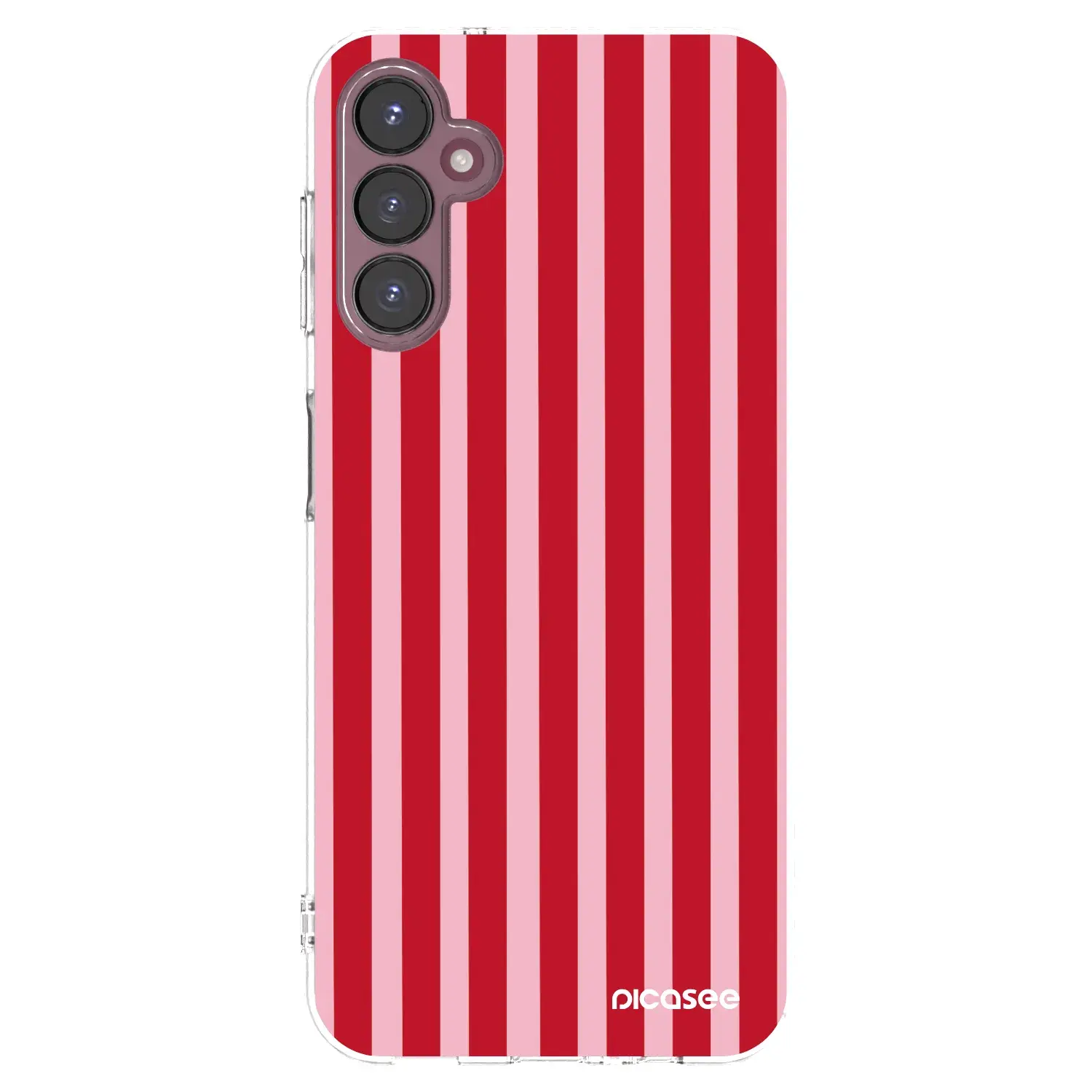 Silikonový průhledný obal pro Samsung Galaxy A05s A057G - Lines red
