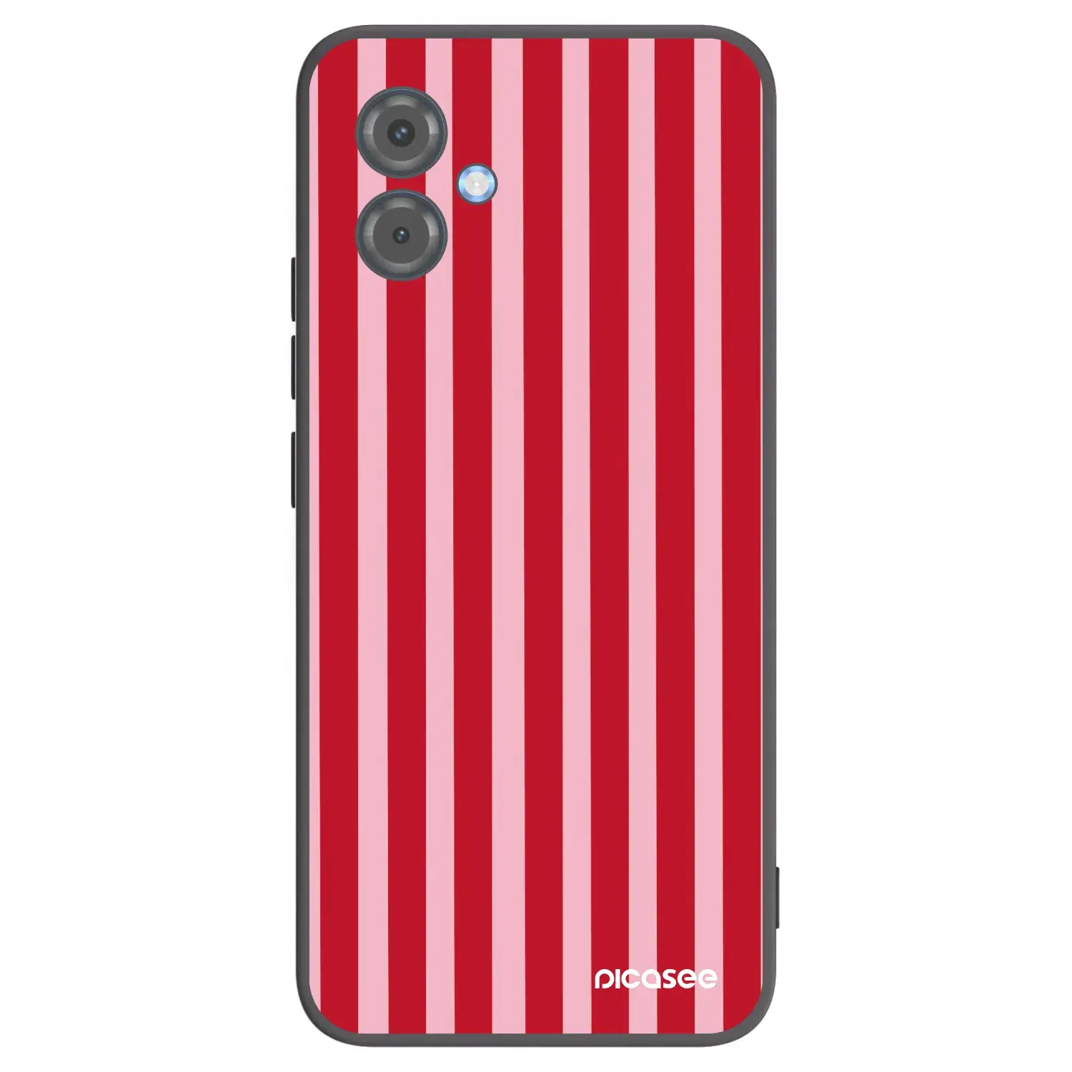 Silikonový černý obal pro Motorola Moto G14 - Lines red