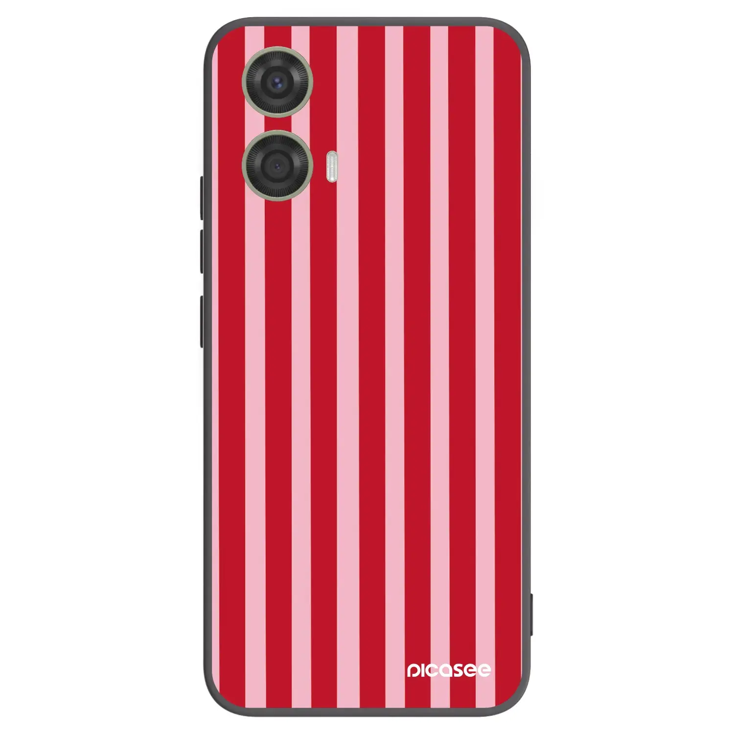 Silikonový černý obal pro Motorola Moto G24 - Lines red