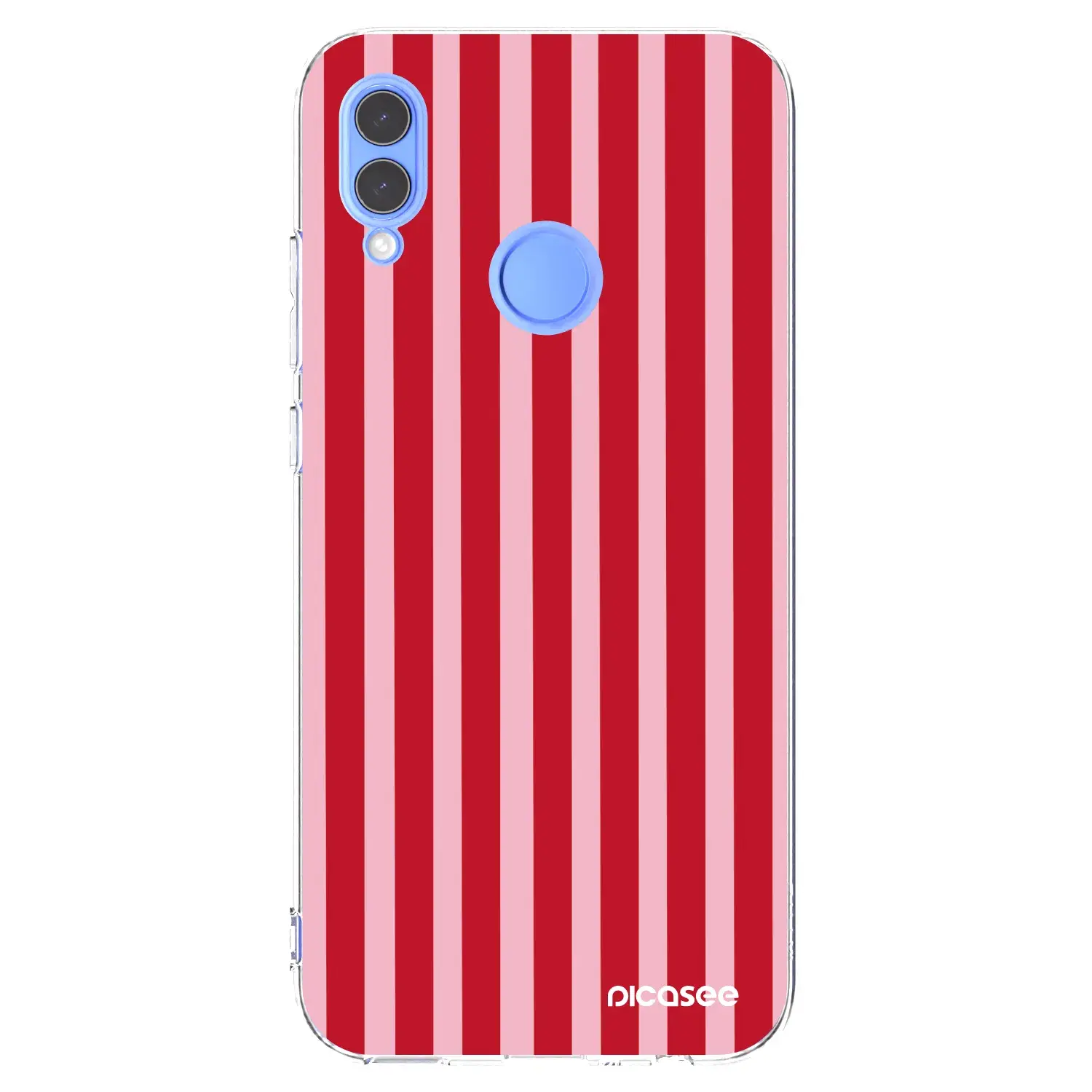 Silikonový průhledný obal pro Huawei P Smart 2019 - Lines red