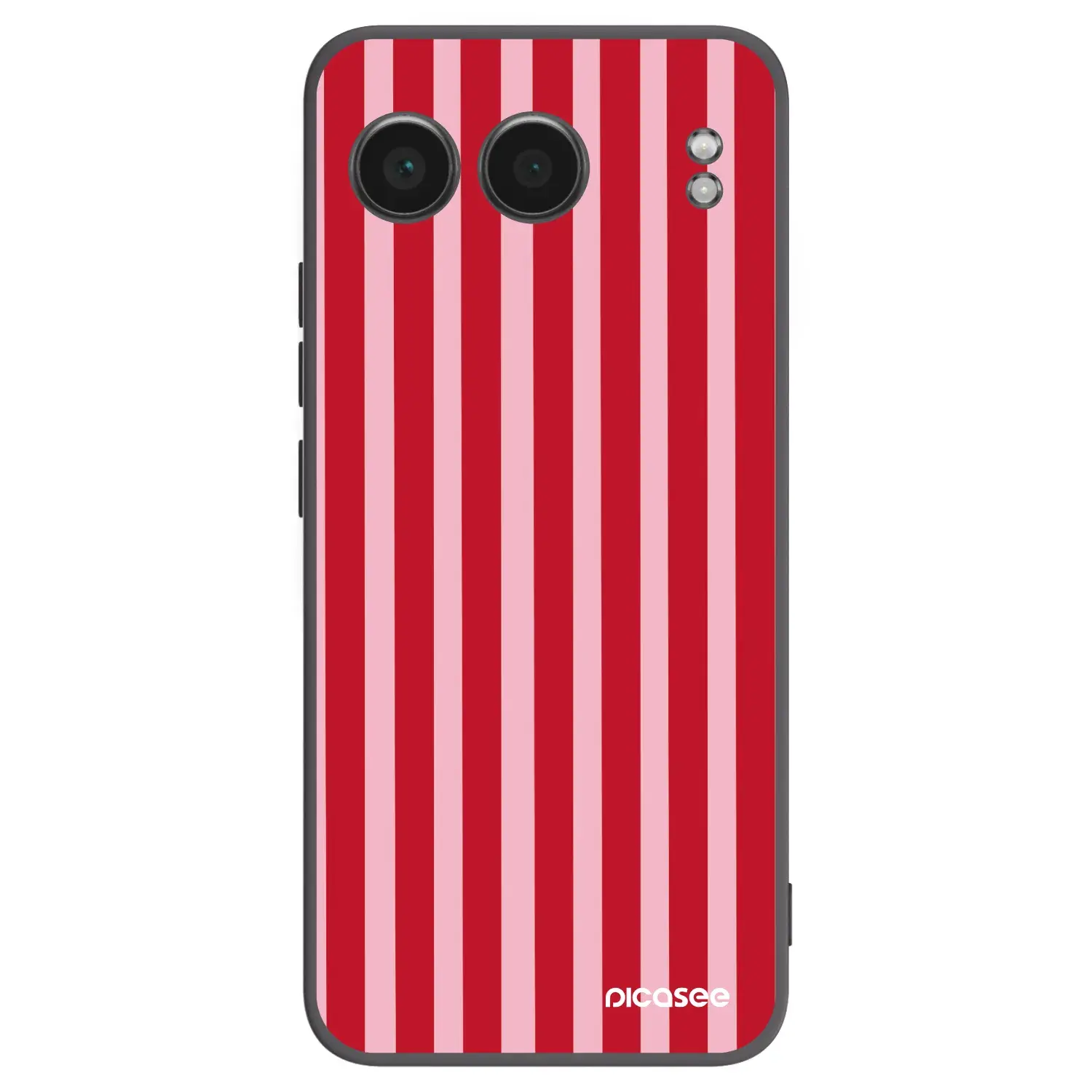 Silikonový černý obal pro OnePlus Nord 4 - Lines red