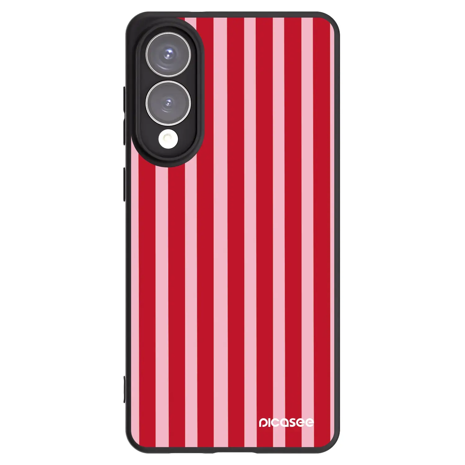 Silikonový černý obal pro Samsung Galaxy S25 Edge 5G - Lines red
