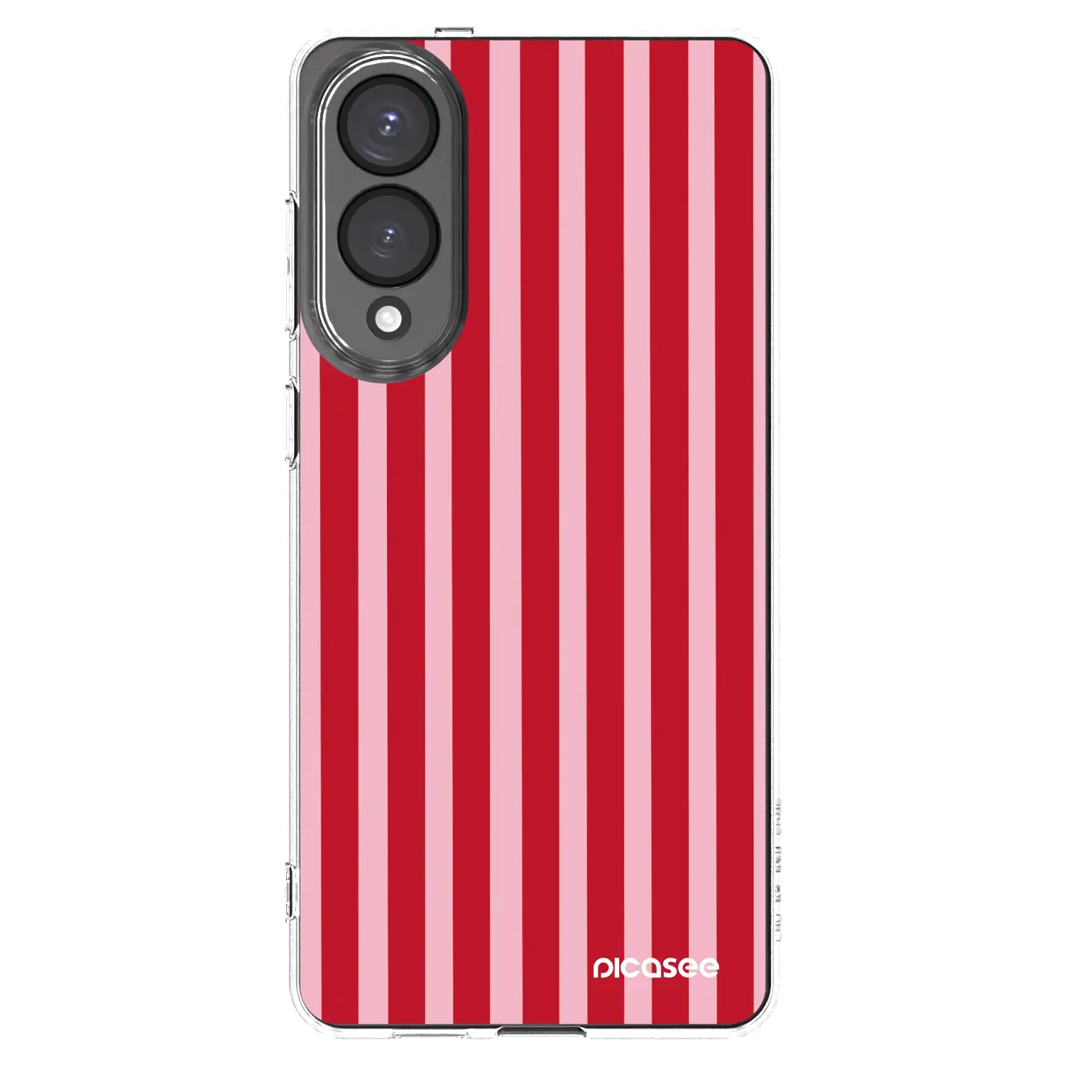 Silikonový průhledný obal pro Samsung Galaxy S25 Edge 5G - Lines red