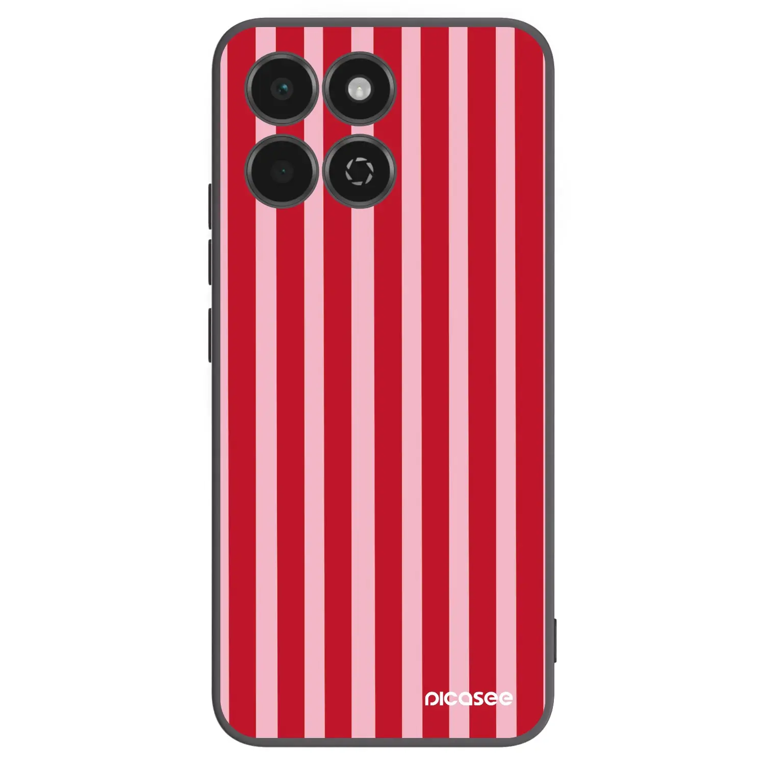 Silikonový černý obal pro Honor 200 Smart 5G - Lines red