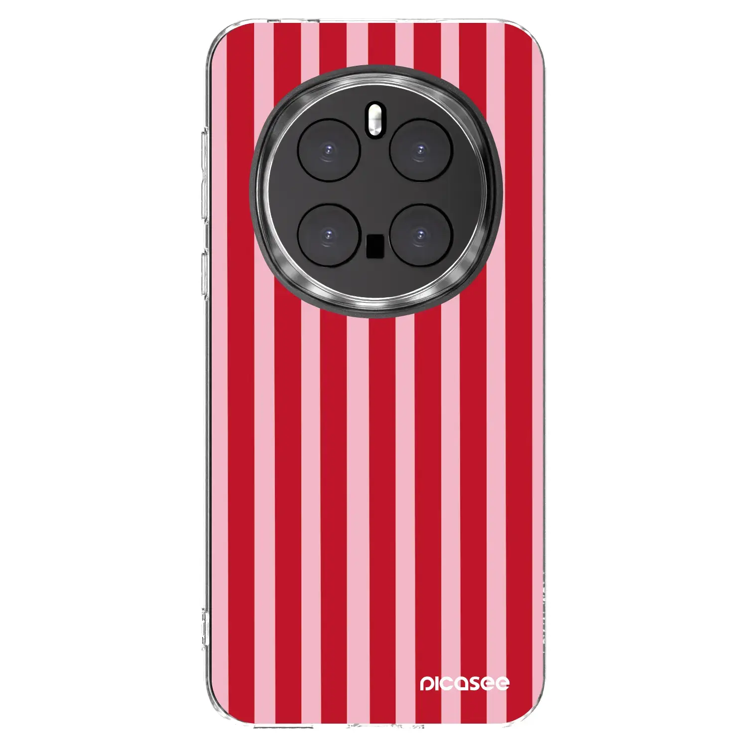 Silikonový průhledný obal pro Honor Magic7 Pro 5G - Lines red