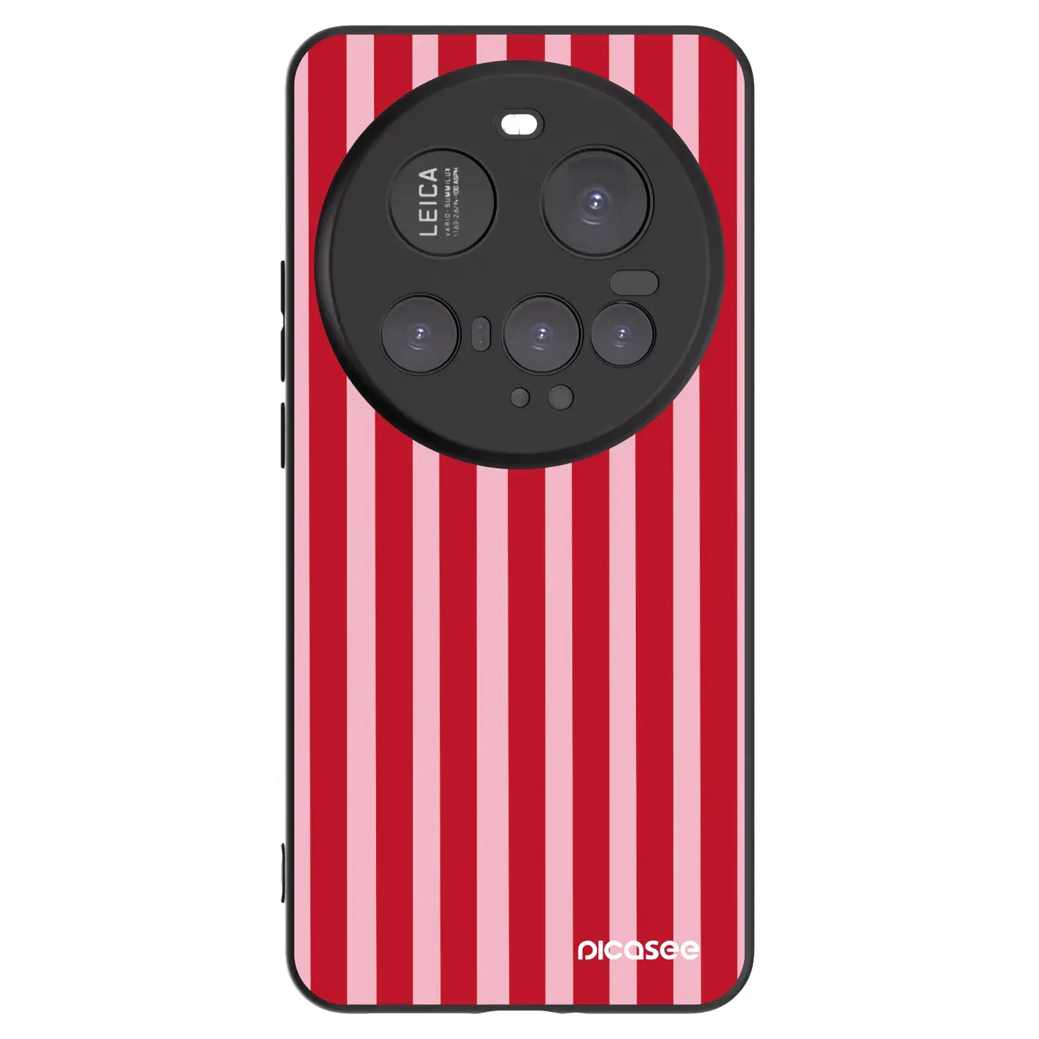 Silikonový černý obal pro Xiaomi 15 Ultra - Lines red