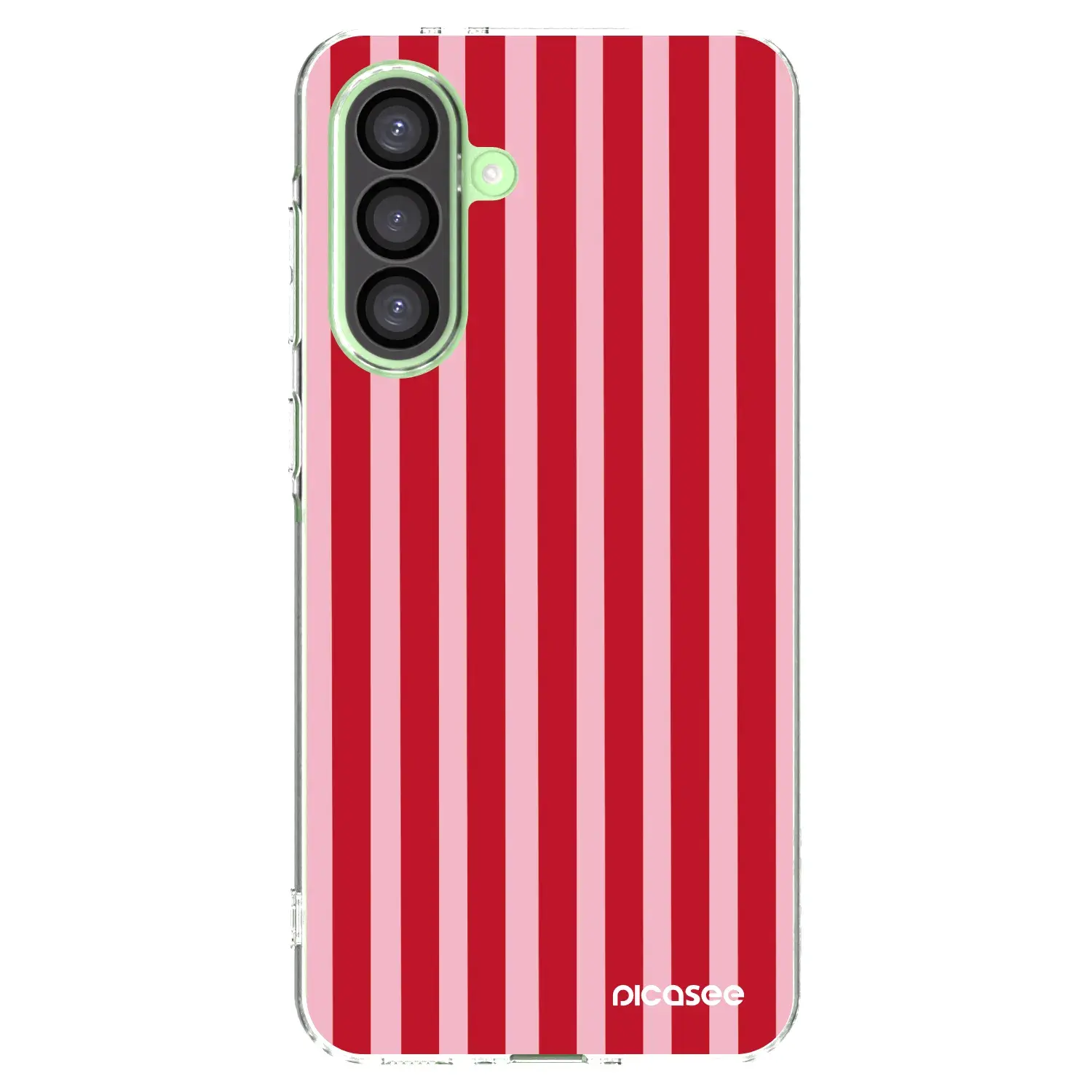 Silikonový průhledný obal pro Samsung Galaxy A26 5G A266B - Lines red