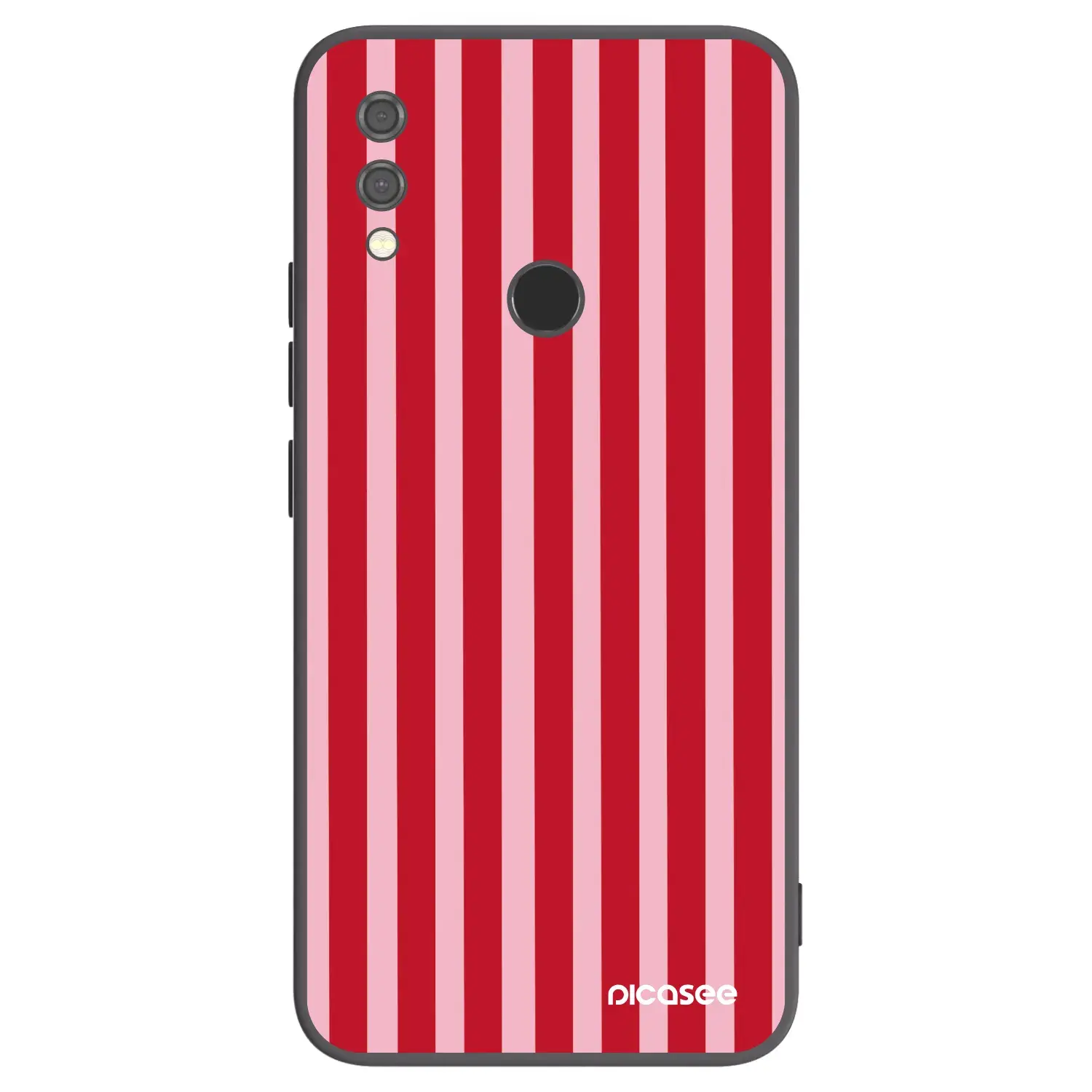 Silikonový černý obal pro Xiaomi Redmi Note 7 - Lines red