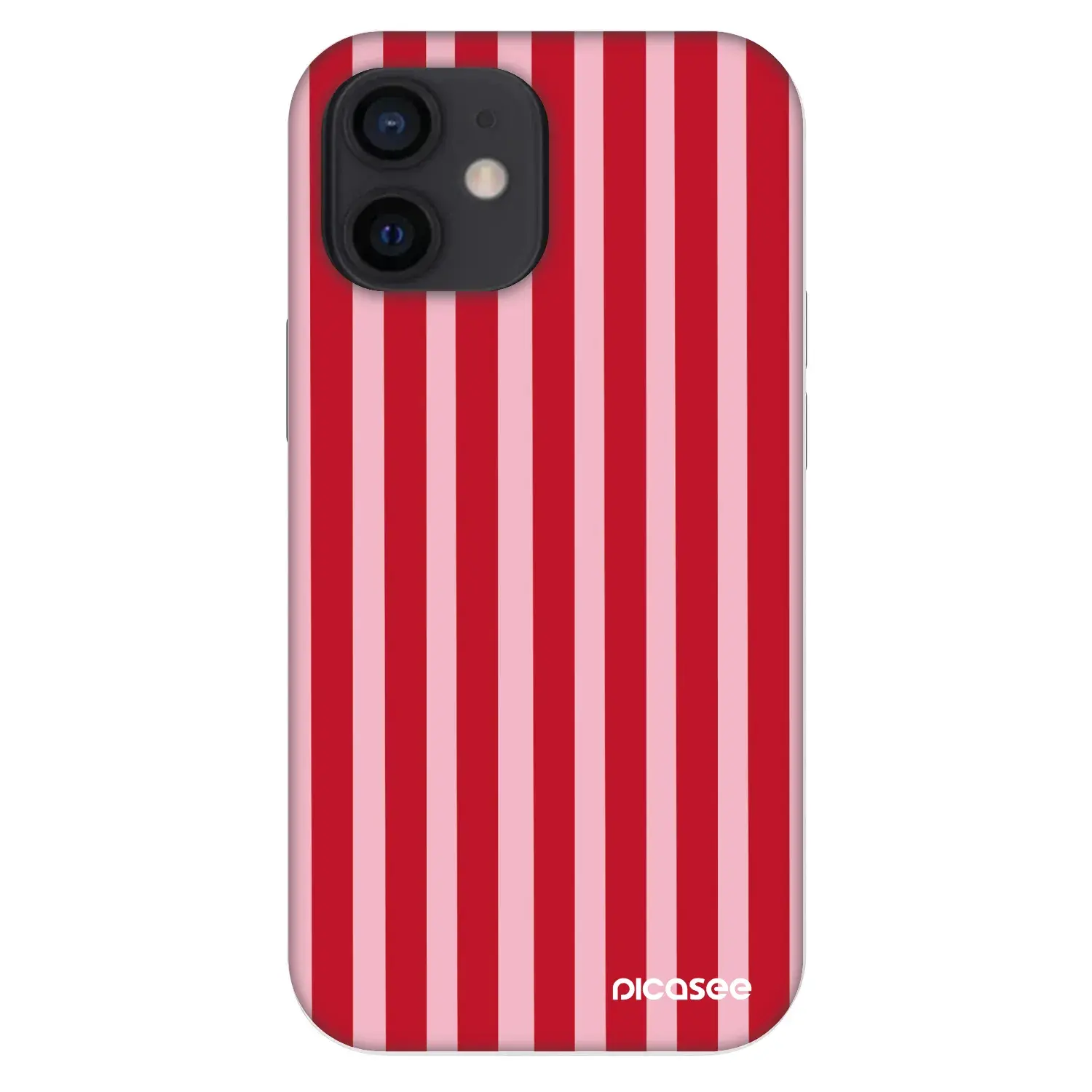 Fashion Case pro Apple iPhone 12 mini - Lines red