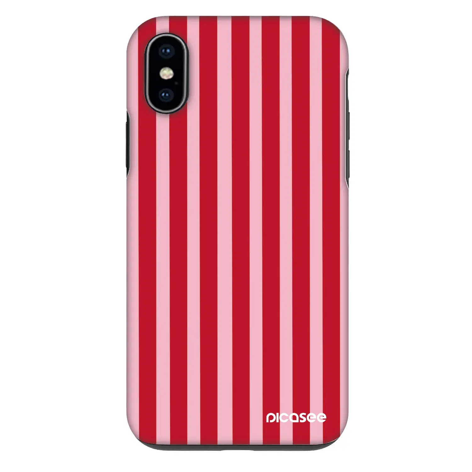 Fashion Case pro Apple iPhone X/XS - Lines red