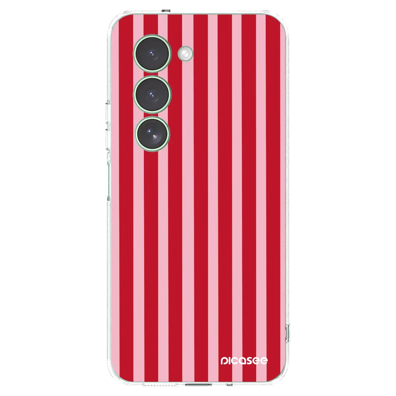 Silikonový průhledný obal pro Xiaomi Redmi 15 5G - Lines red
