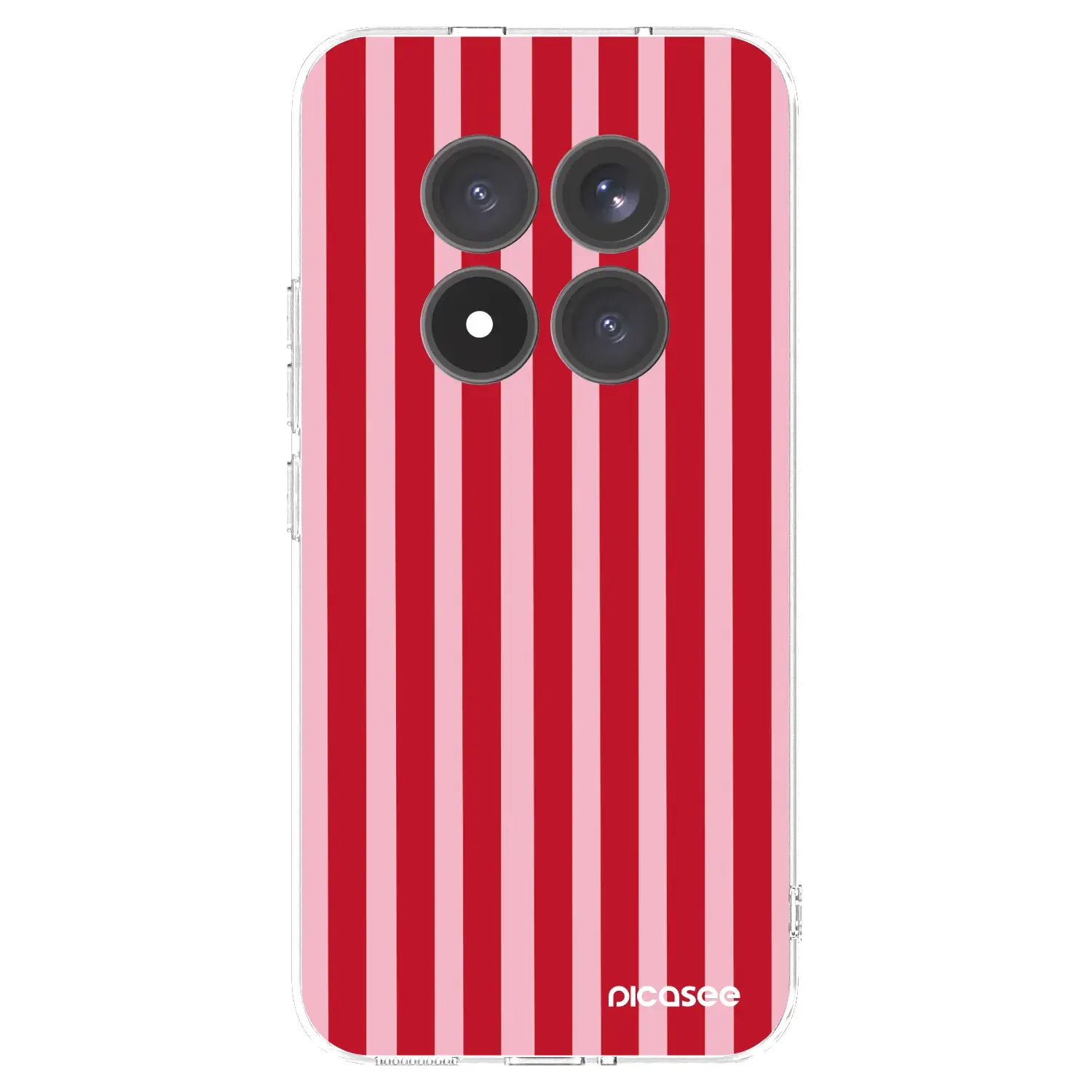 Silikonový průhledný obal pro Xiaomi Redmi Note 15 Pro+ - Lines red