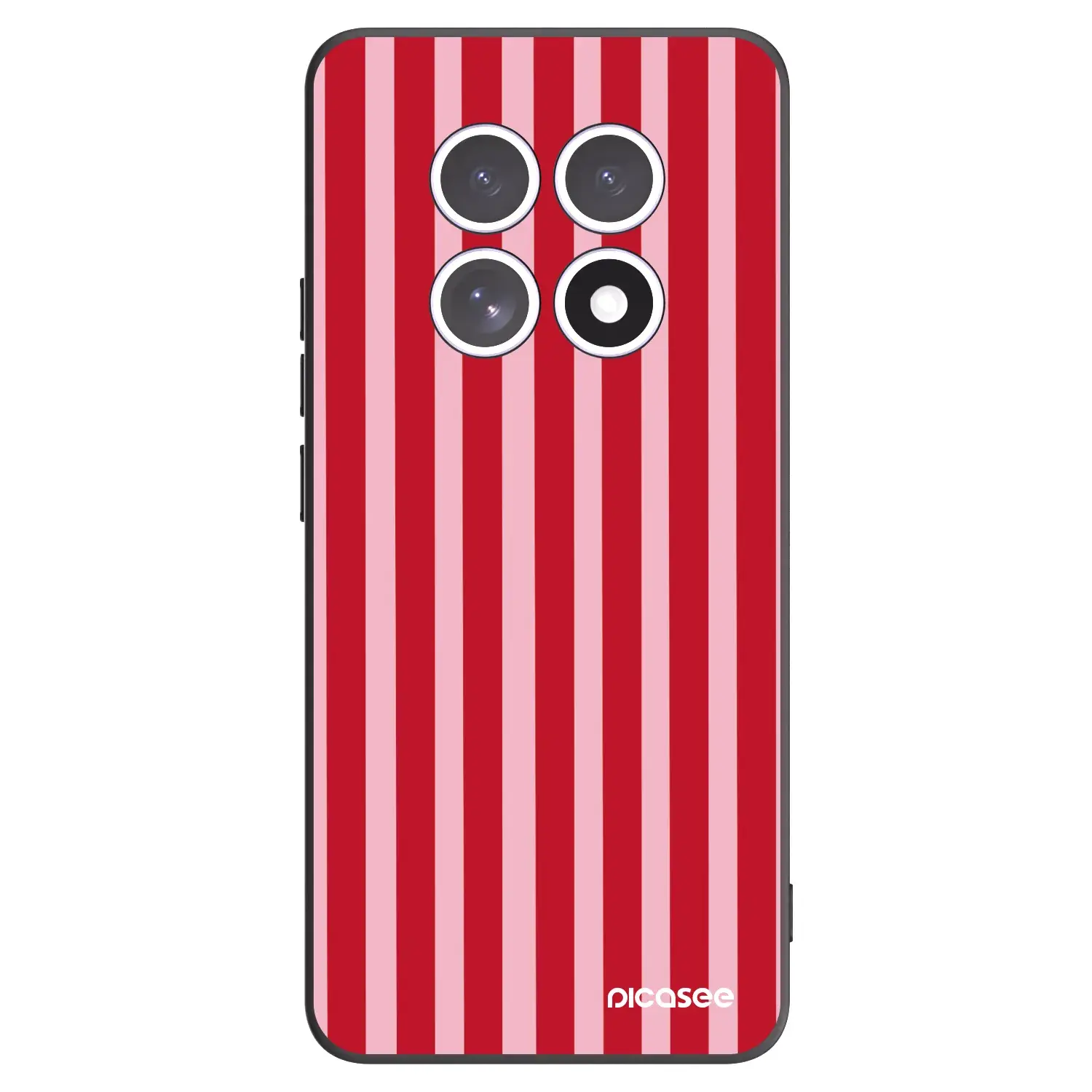 Silikonový černý obal pro Xiaomi Redmi Note 15 4G - Lines red