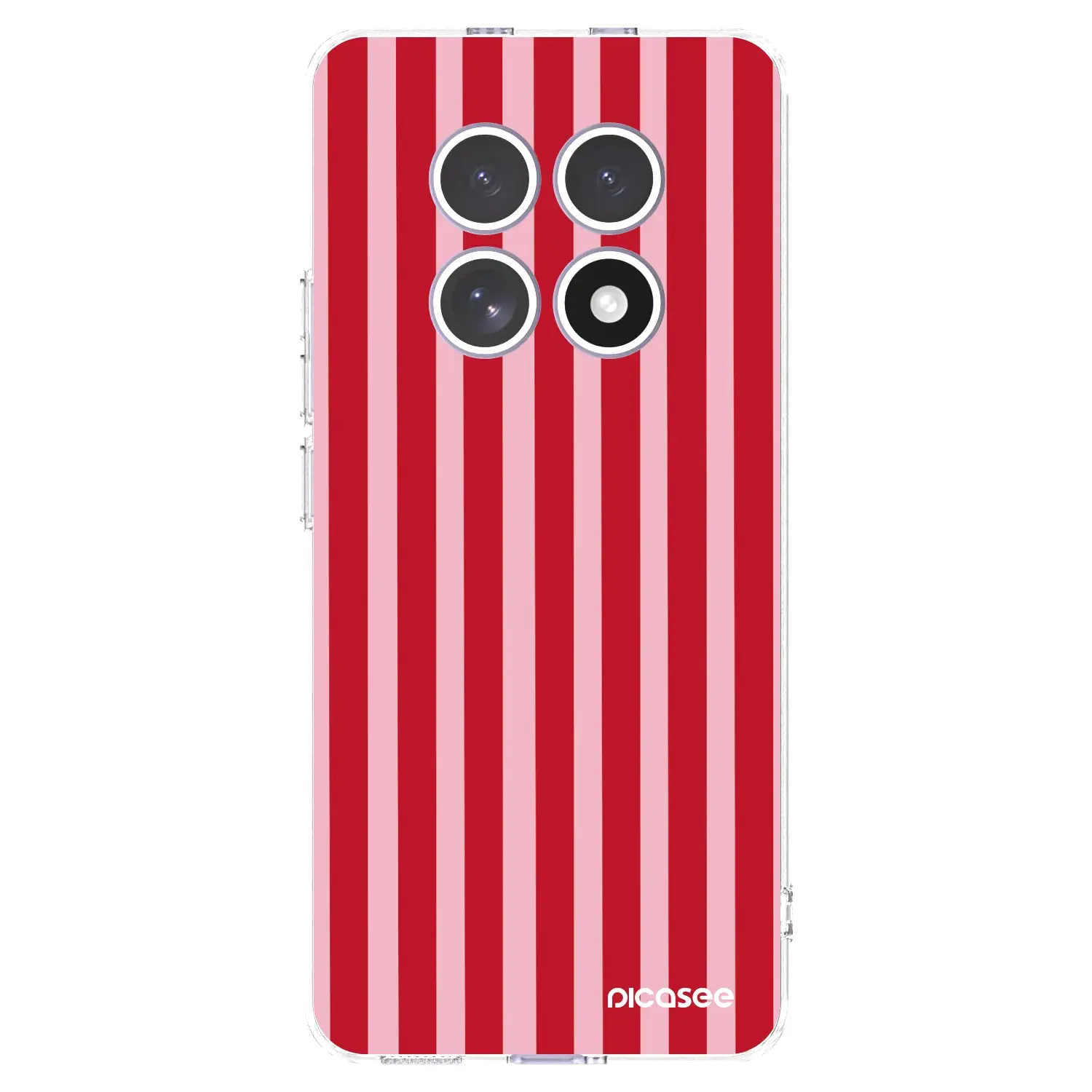 Silikonový průhledný obal pro Xiaomi Redmi Note 15 4G - Lines red