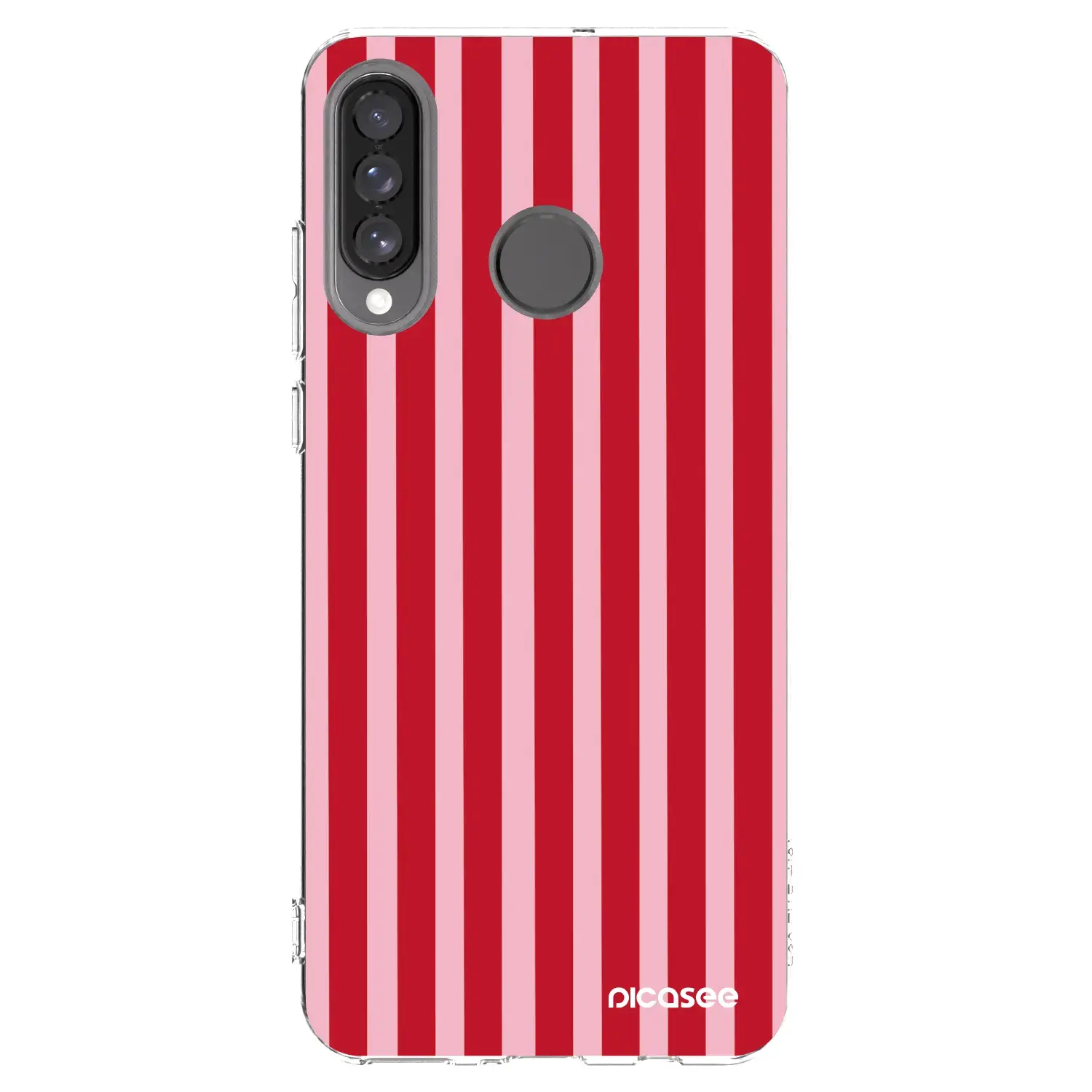 Silikonový průhledný obal pro Huawei P30 Lite - Lines red