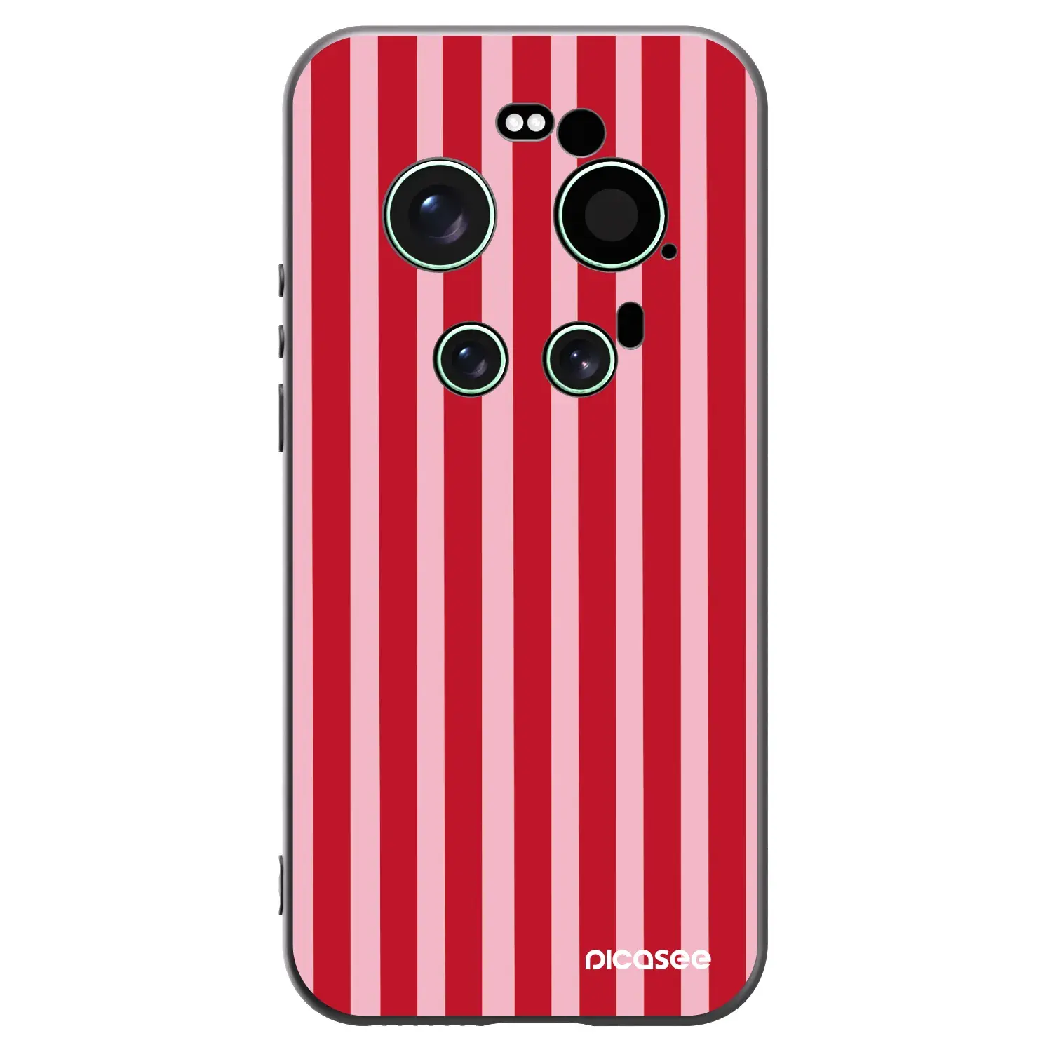 Silikonový černý obal pro Xiaomi 17 Ultra - Lines red