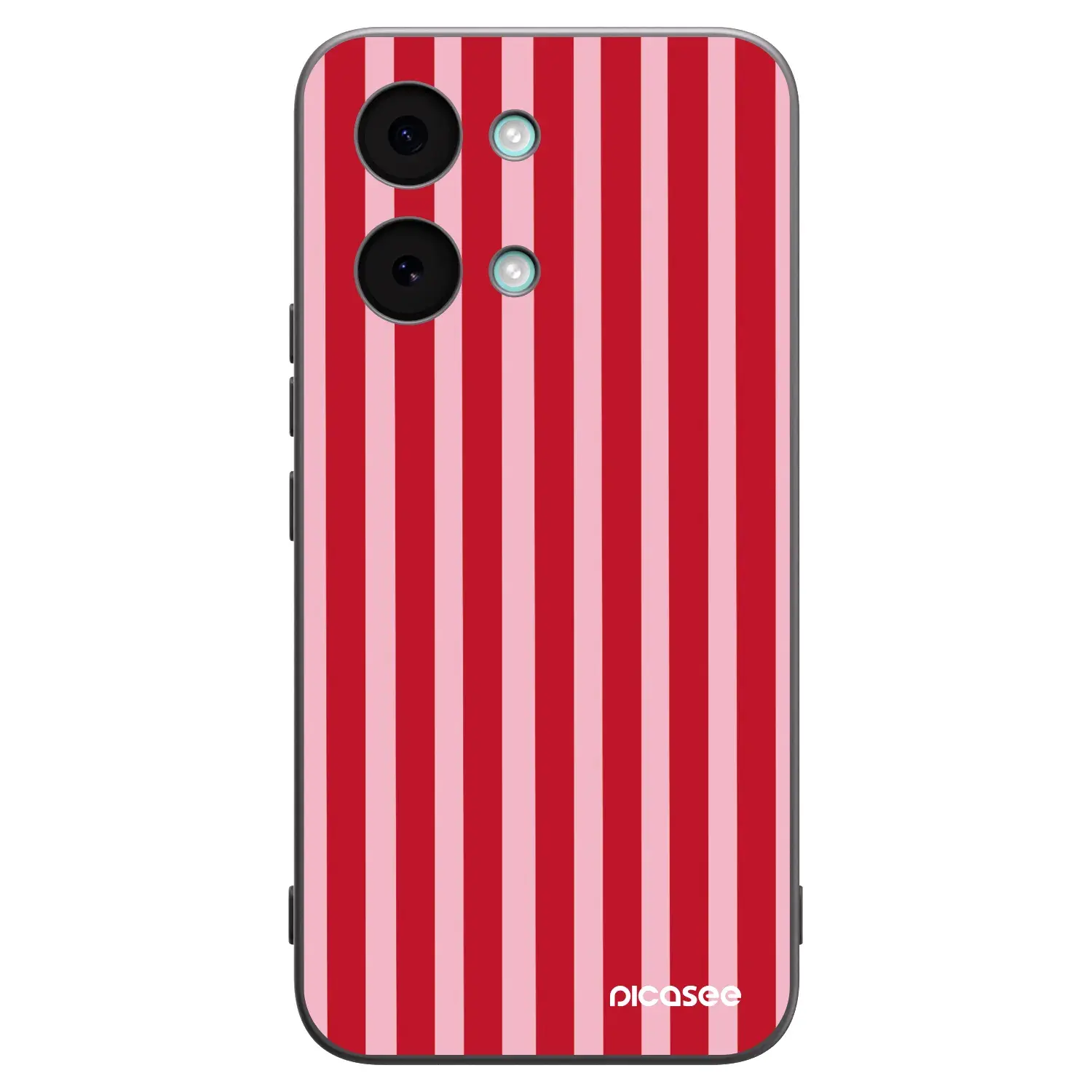 Silikonový černý obal pro Xiaomi Poco X8 Pro Max - Lines red