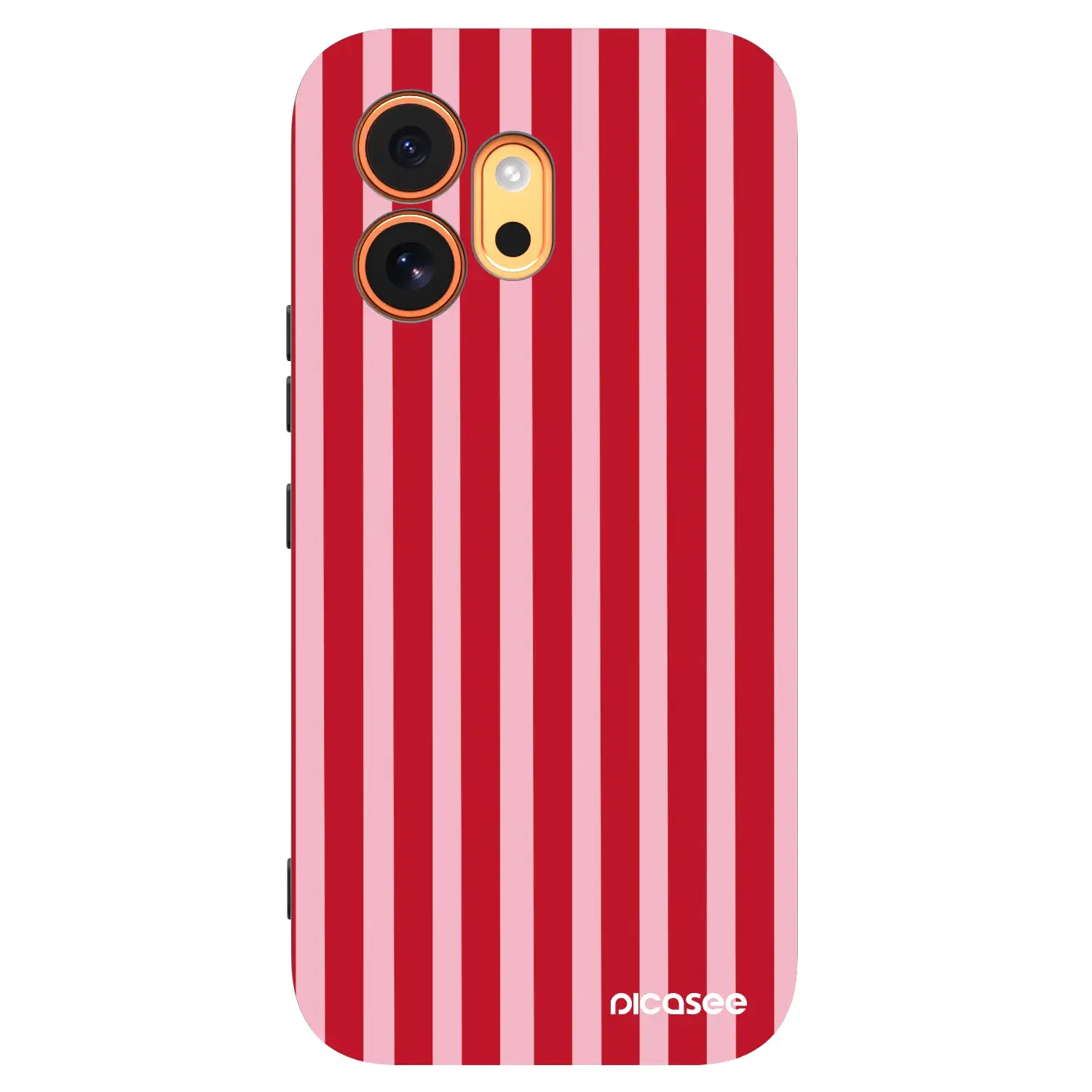 Silikonový černý obal pro Honor 600 - Lines red