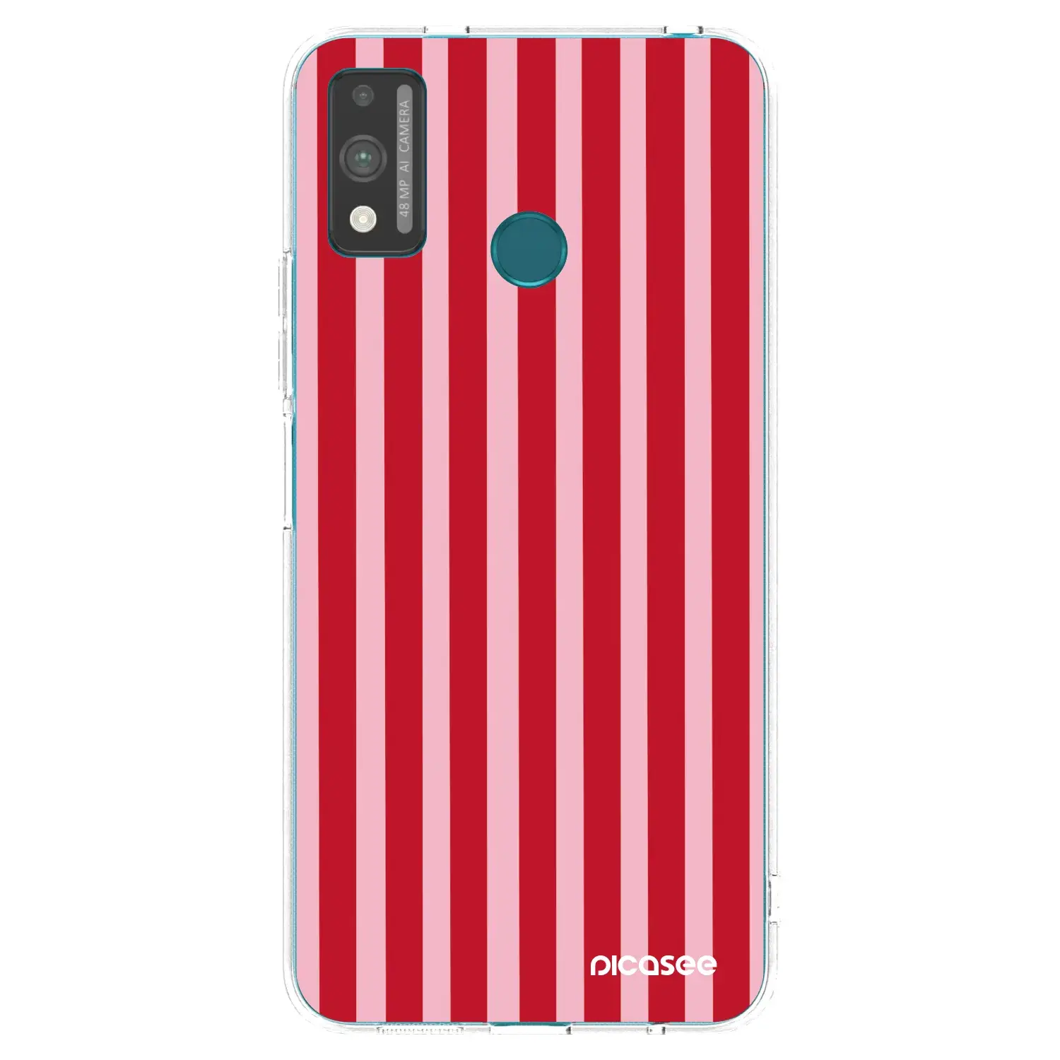 Silikonový průhledný obal pro Honor 9X Lite - Lines red
