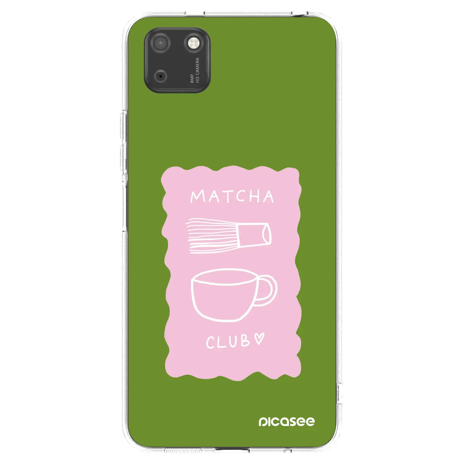 Silikonový průhledný obal pro Huawei Y5P - Matcha club