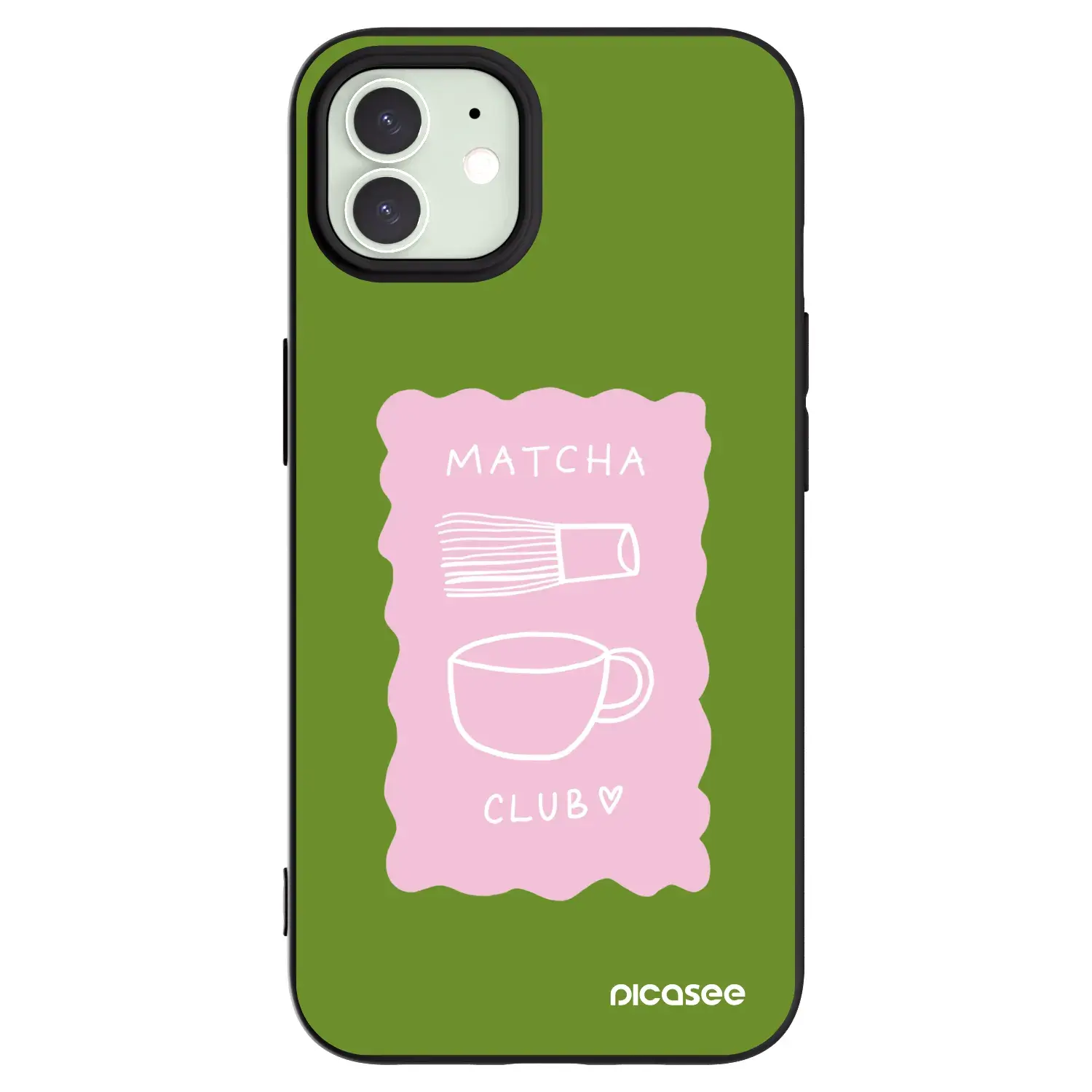 Silikonový černý obal pro Apple iPhone 12 - Matcha club