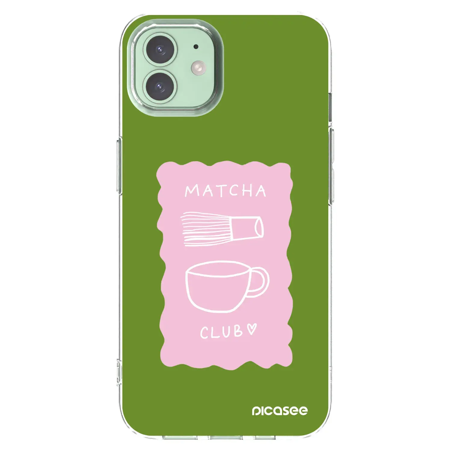 Silikonový průhledný obal pro Apple iPhone 12 Pro - Matcha club