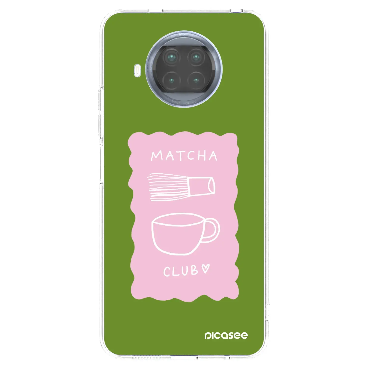 Silikonový průhledný obal pro Xiaomi Mi 10T Lite - Matcha club
