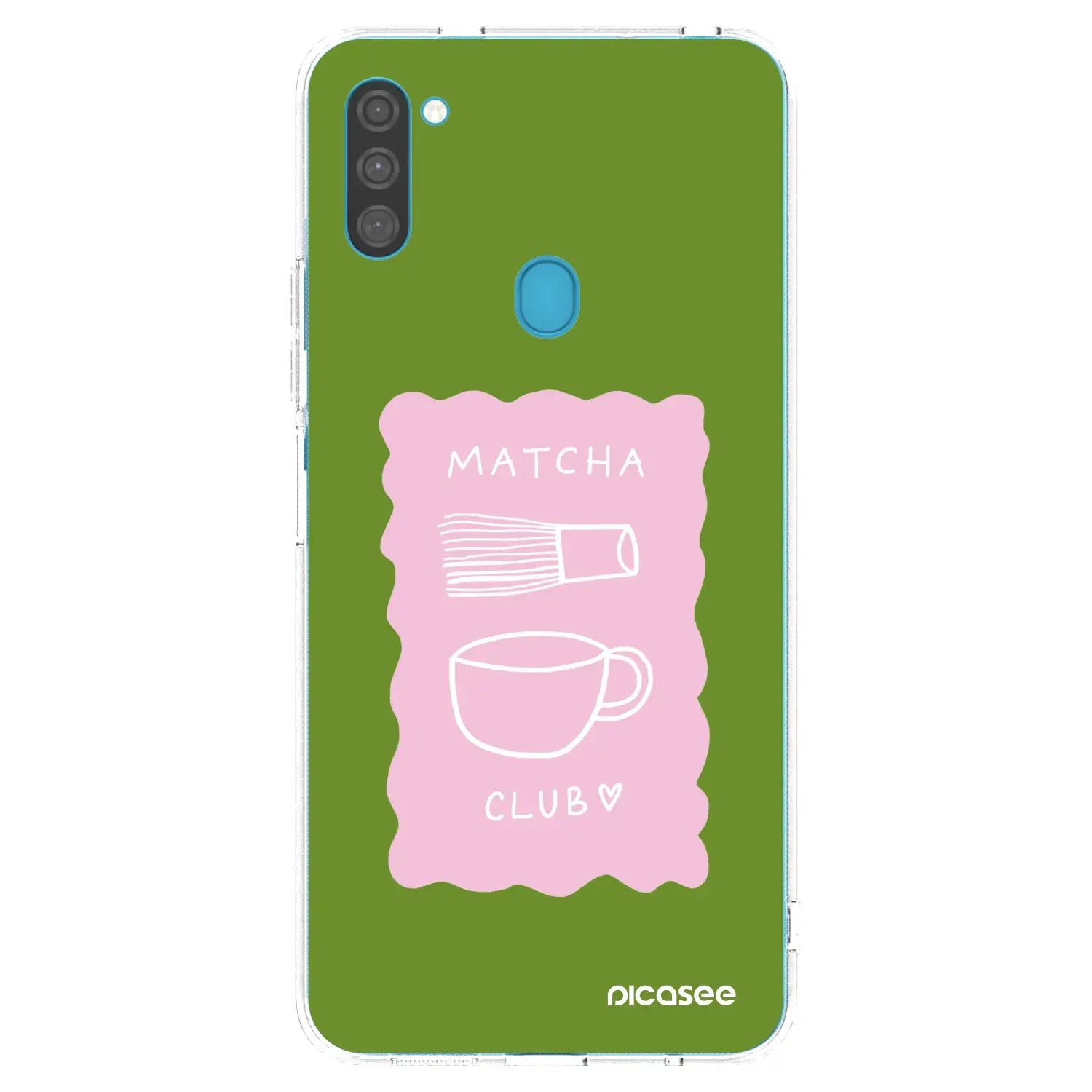 Silikonový průhledný obal pro Samsung Galaxy M11 - Matcha club