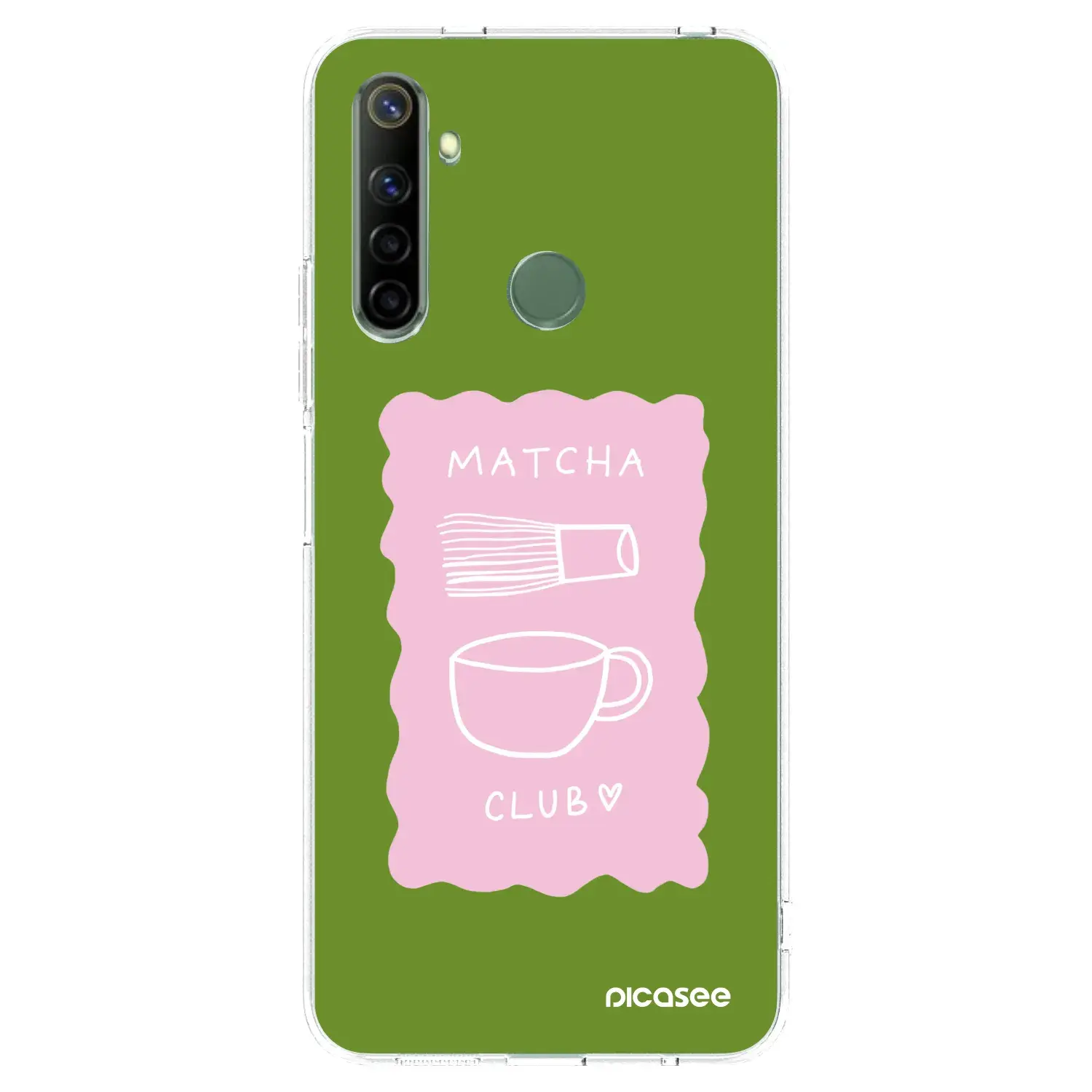 Silikonový průhledný obal pro Realme 6i - Matcha club
