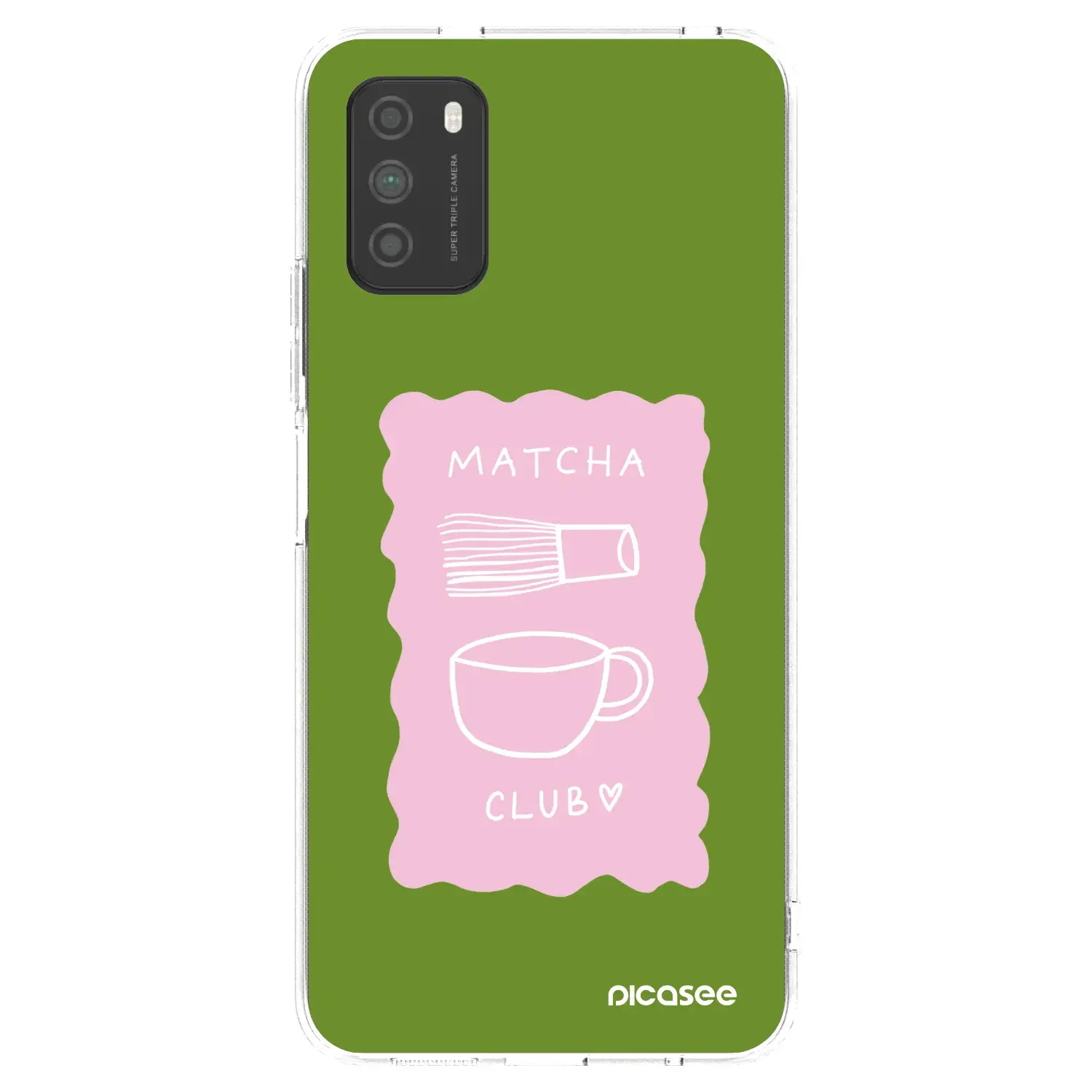 Silikonový průhledný obal pro Xiaomi Poco M3 - Matcha club