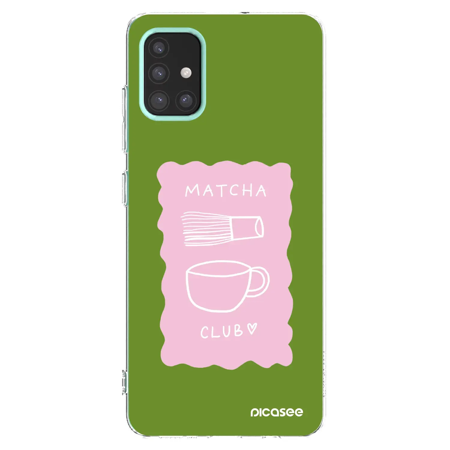 Silikonový průhledný obal pro Samsung Galaxy M31s - Matcha club