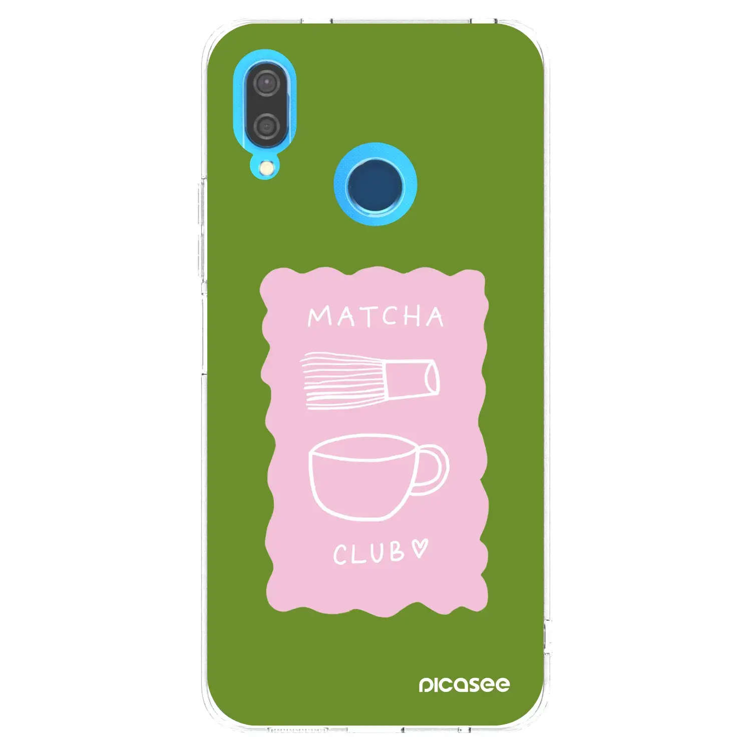 Silikonový průhledný obal pro Huawei P20 Lite - Matcha club