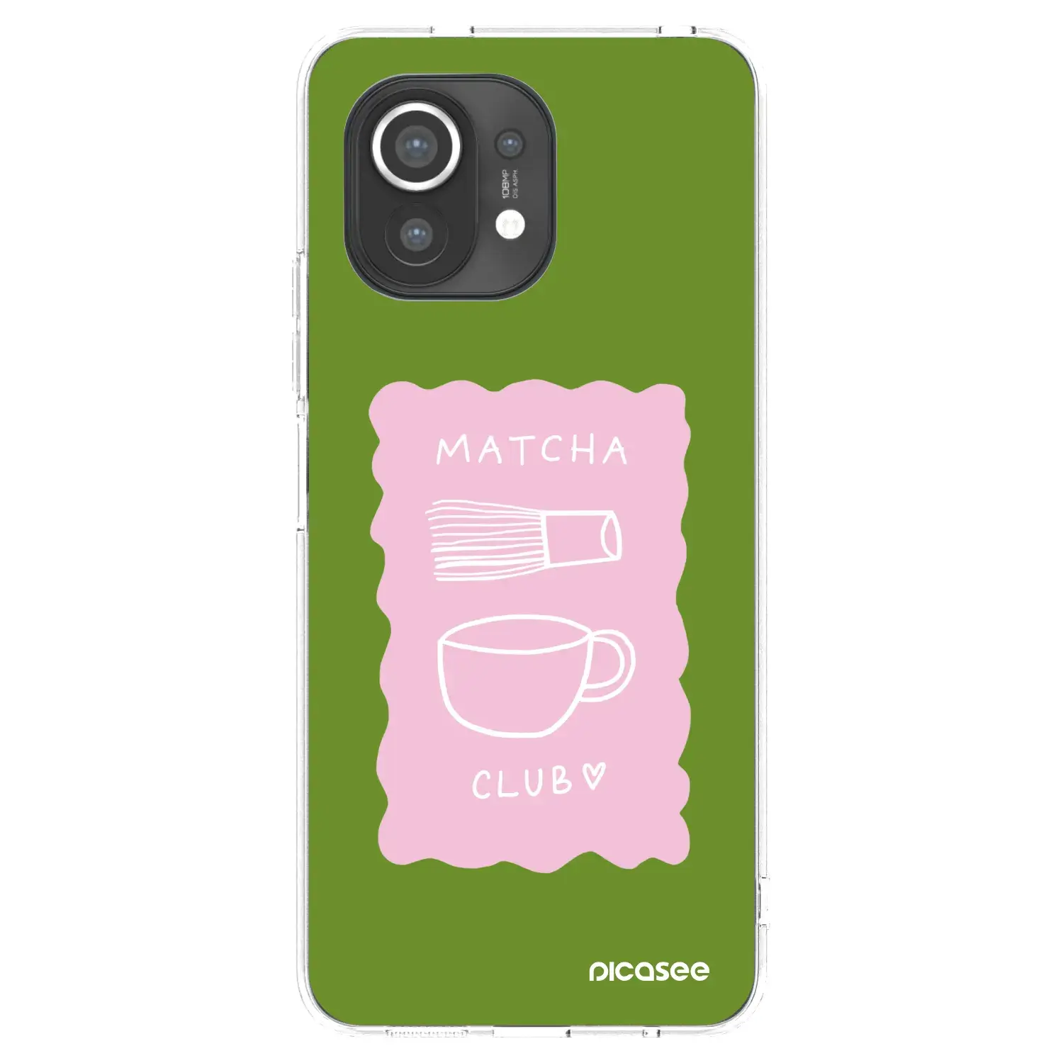 Silikonový průhledný obal pro Xiaomi Mi 11 - Matcha club