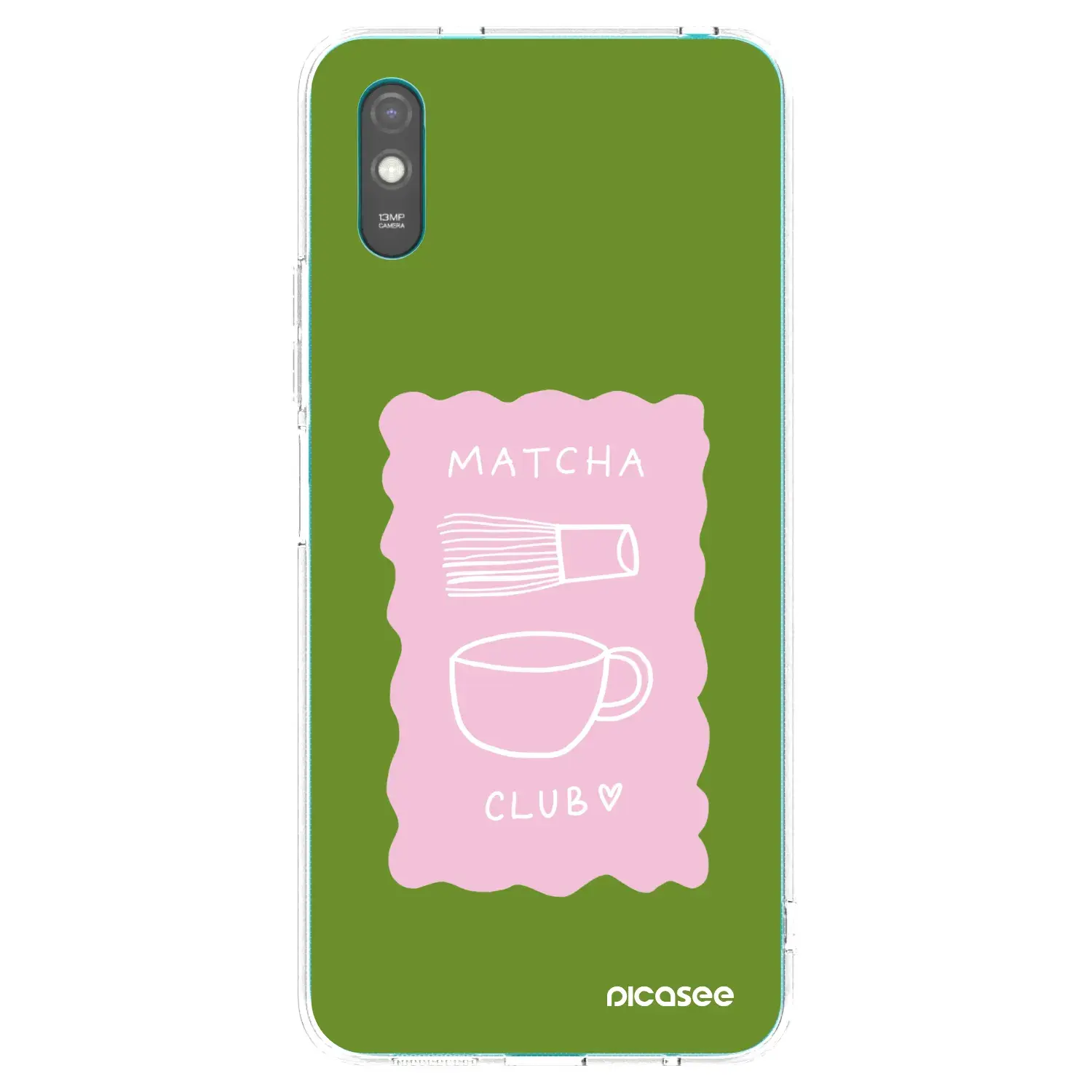 Silikonový průhledný obal pro Xiaomi Redmi 9AT - Matcha club