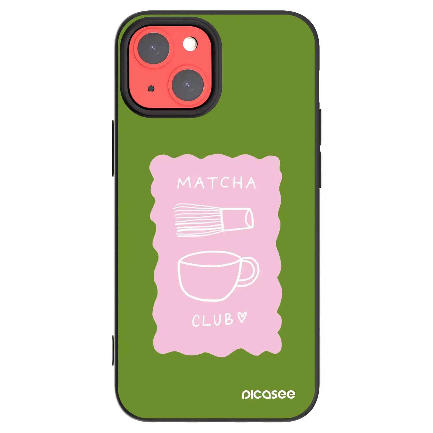 Silikonový černý obal pro Apple iPhone 13 mini - Matcha club