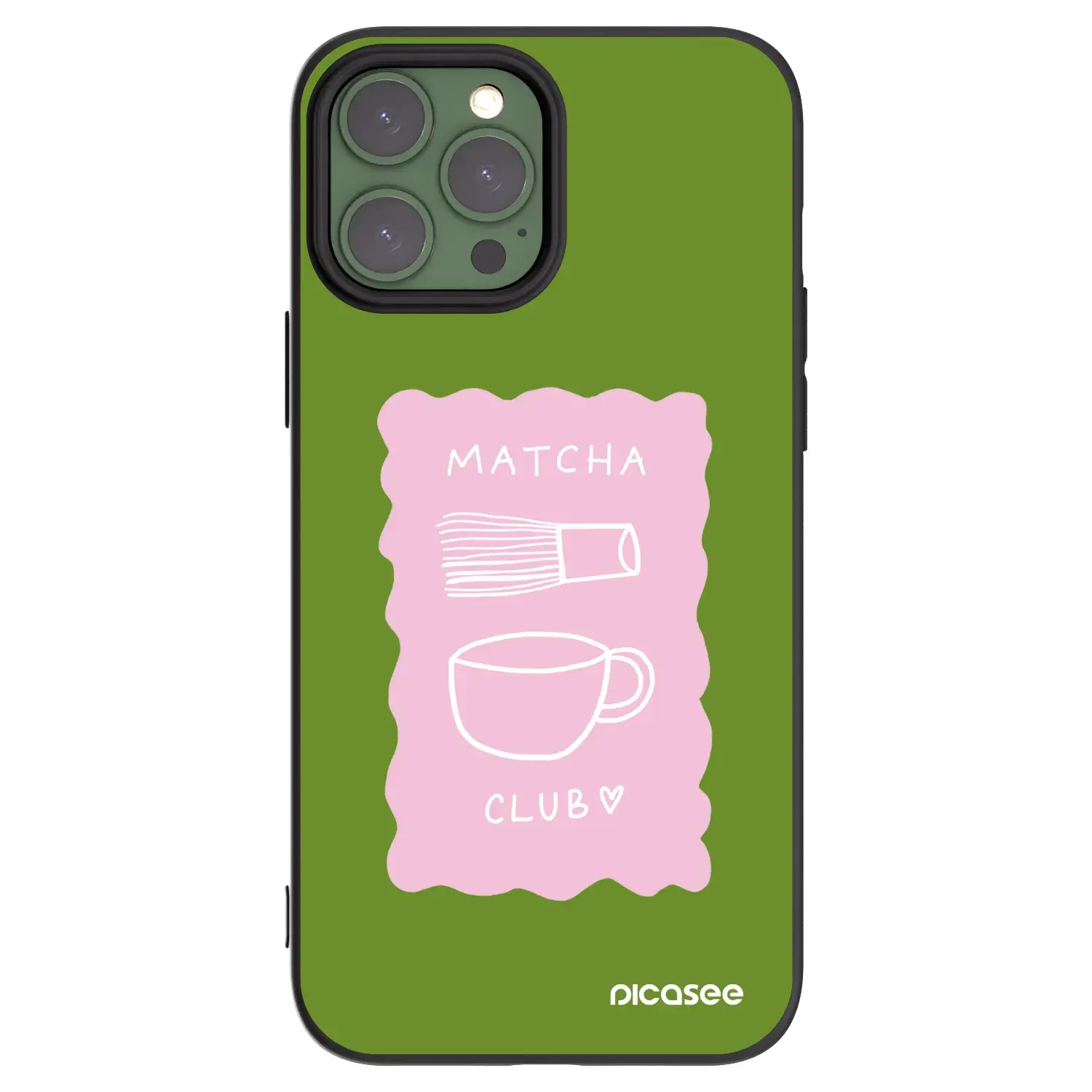 Silikonový černý obal pro Apple iPhone 13 Pro Max - Matcha club