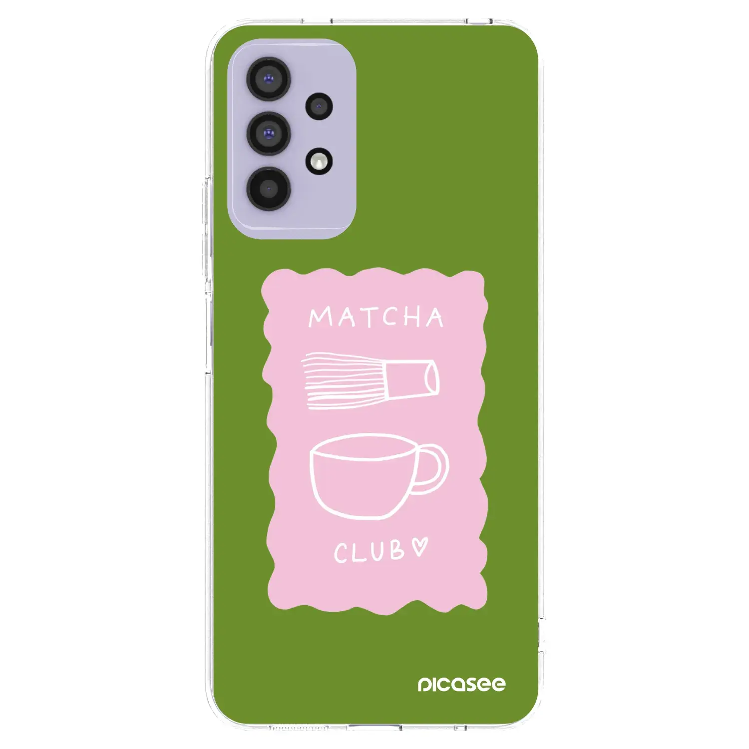 Silikonový průhledný obal pro Samsung Galaxy A32 4G SM-A325F - Matcha club