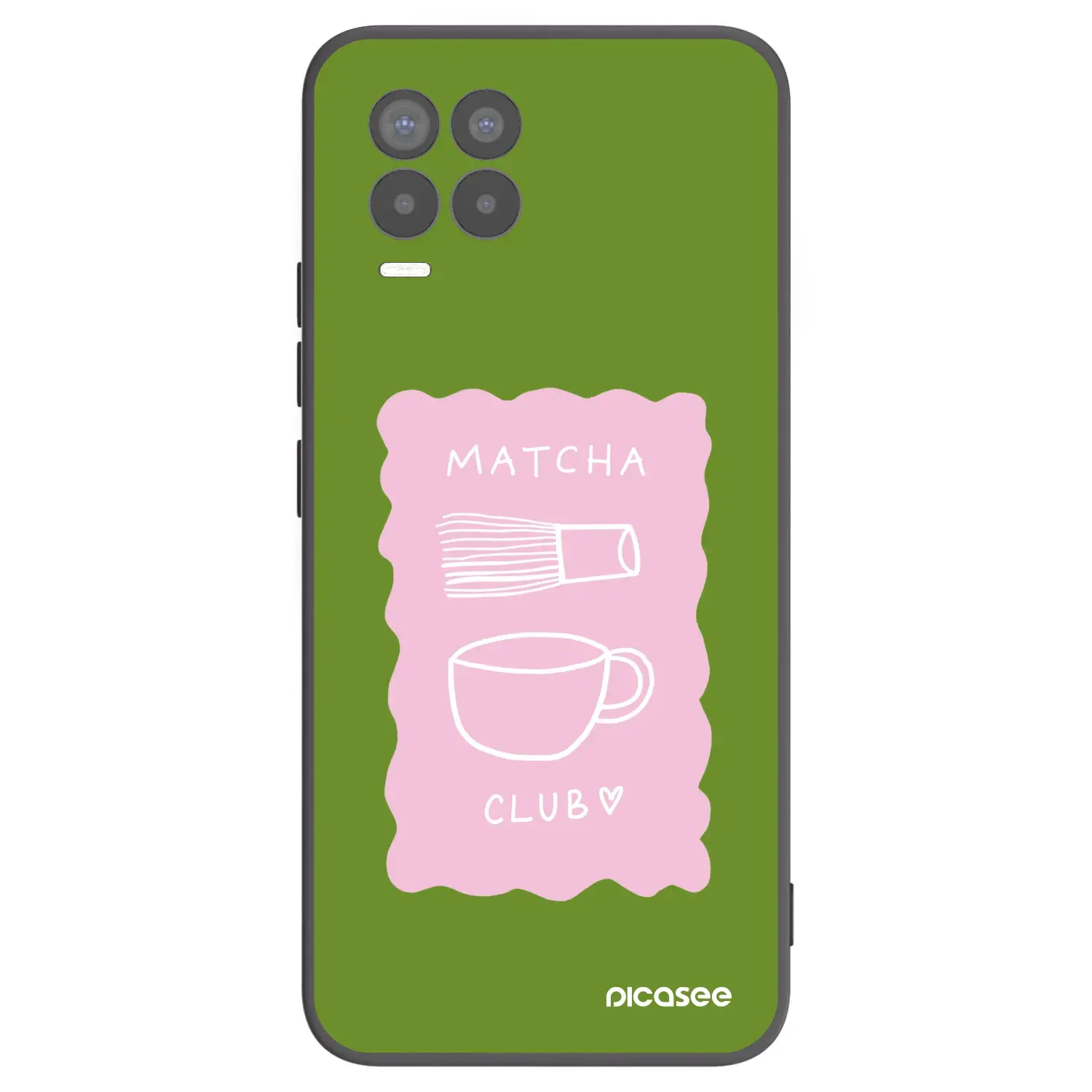 Silikonový černý obal pro Realme 8 Pro - Matcha club