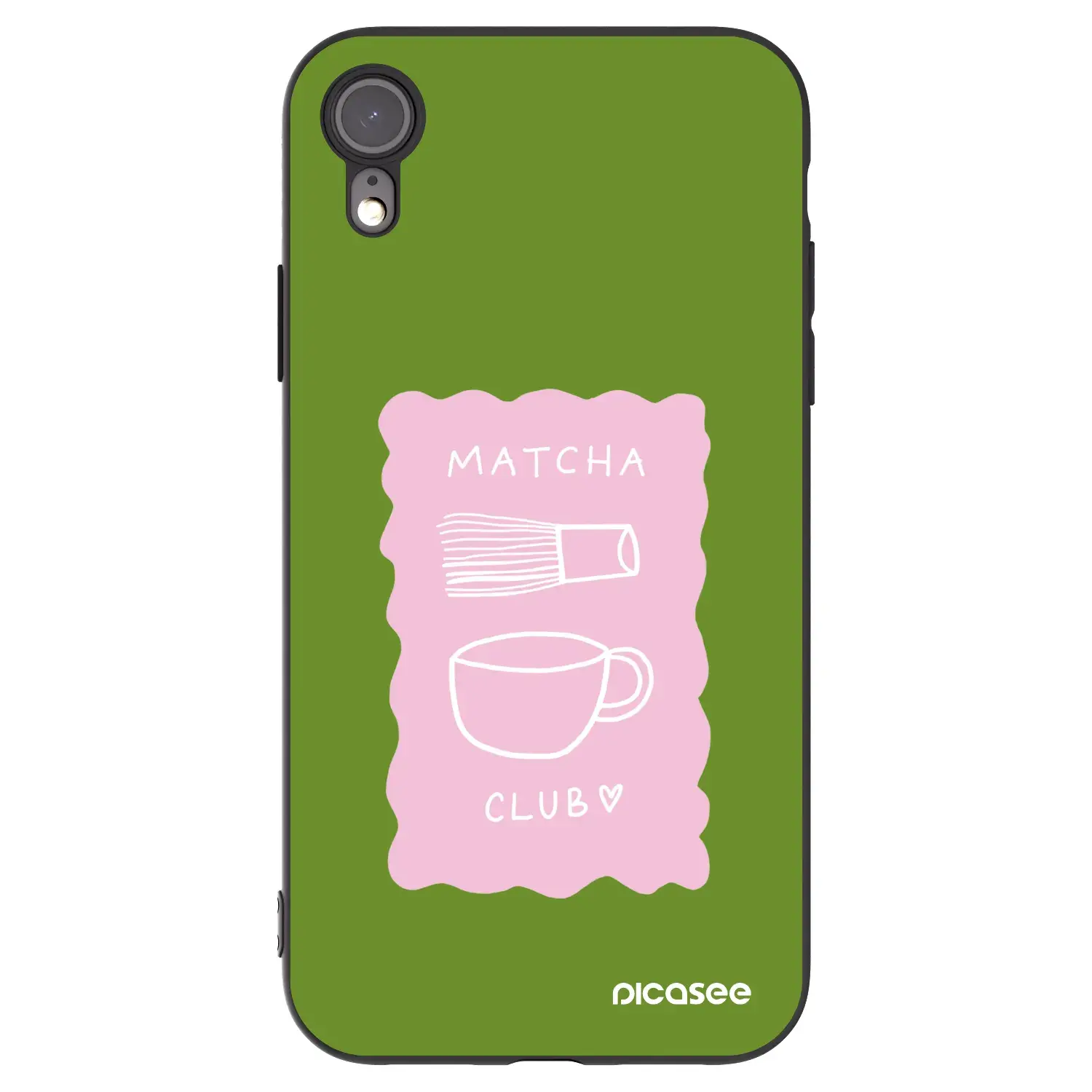 Silikonový černý obal pro Apple iPhone XR - Matcha club