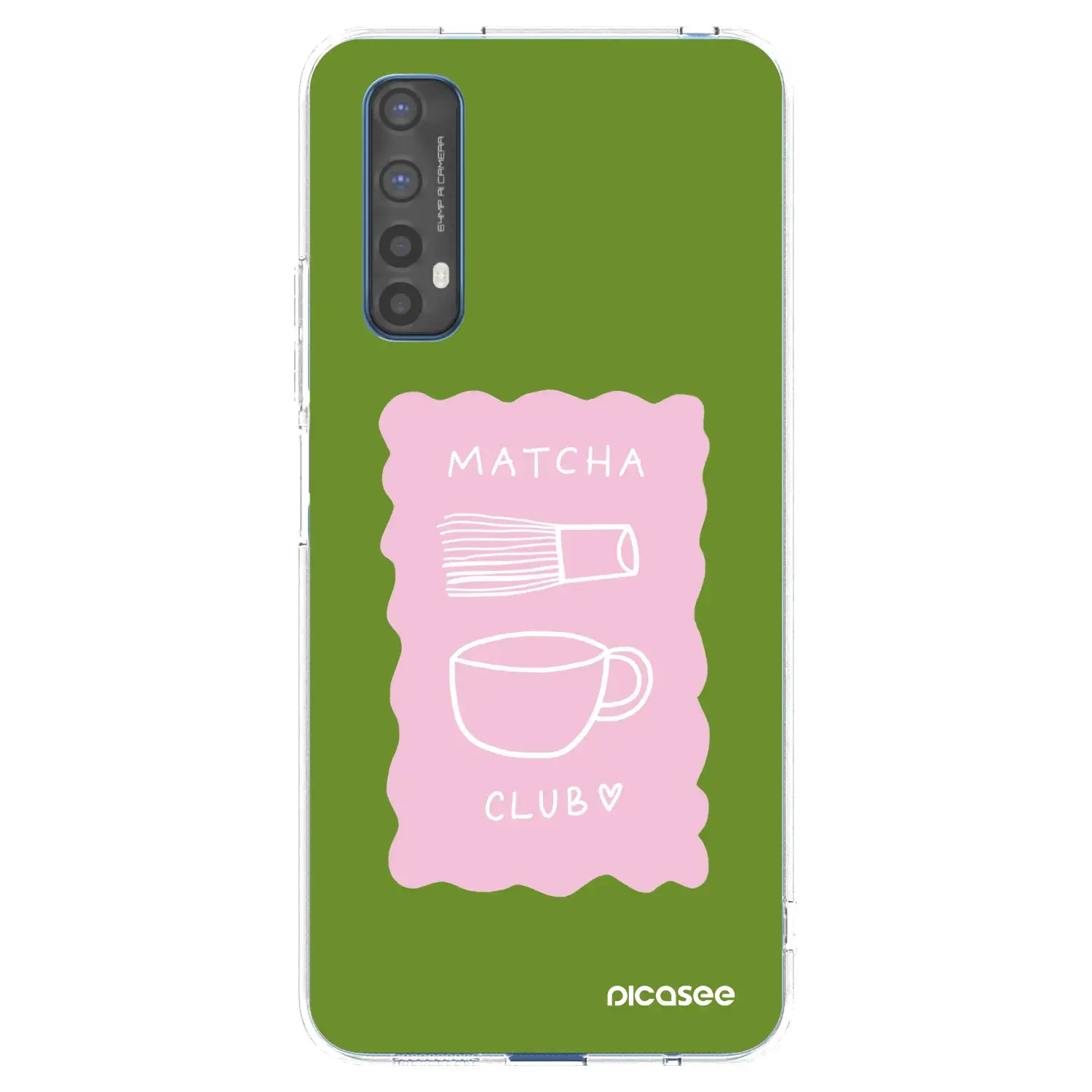 Silikonový průhledný obal pro Realme 7 - Matcha club