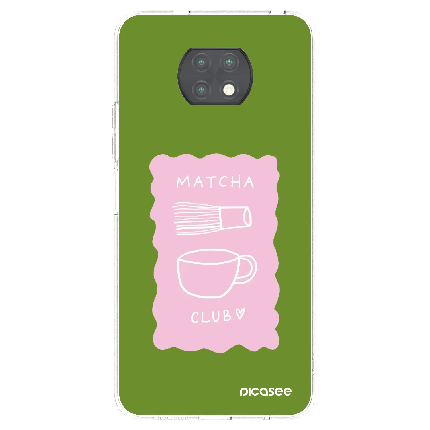 Silikonový průhledný obal pro Xiaomi Redmi Note 9T - Matcha club