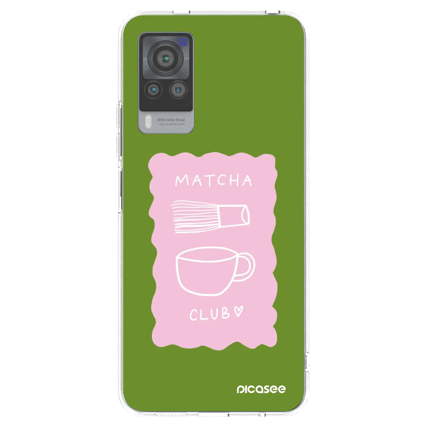 Silikonový průhledný obal pro Vivo X60 Pro 5G - Matcha club