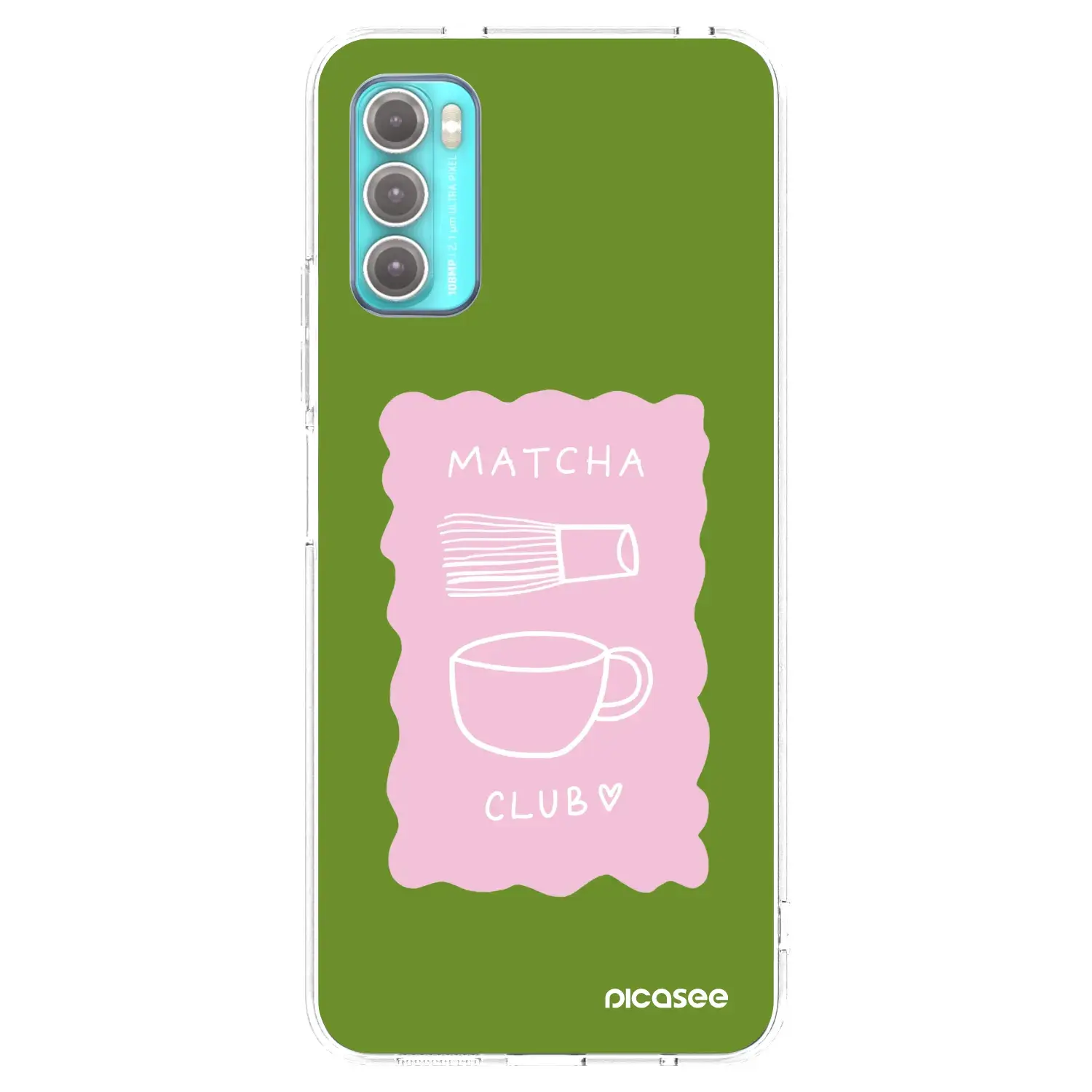 Silikonový průhledný obal pro Motorola Moto G60 - Matcha club