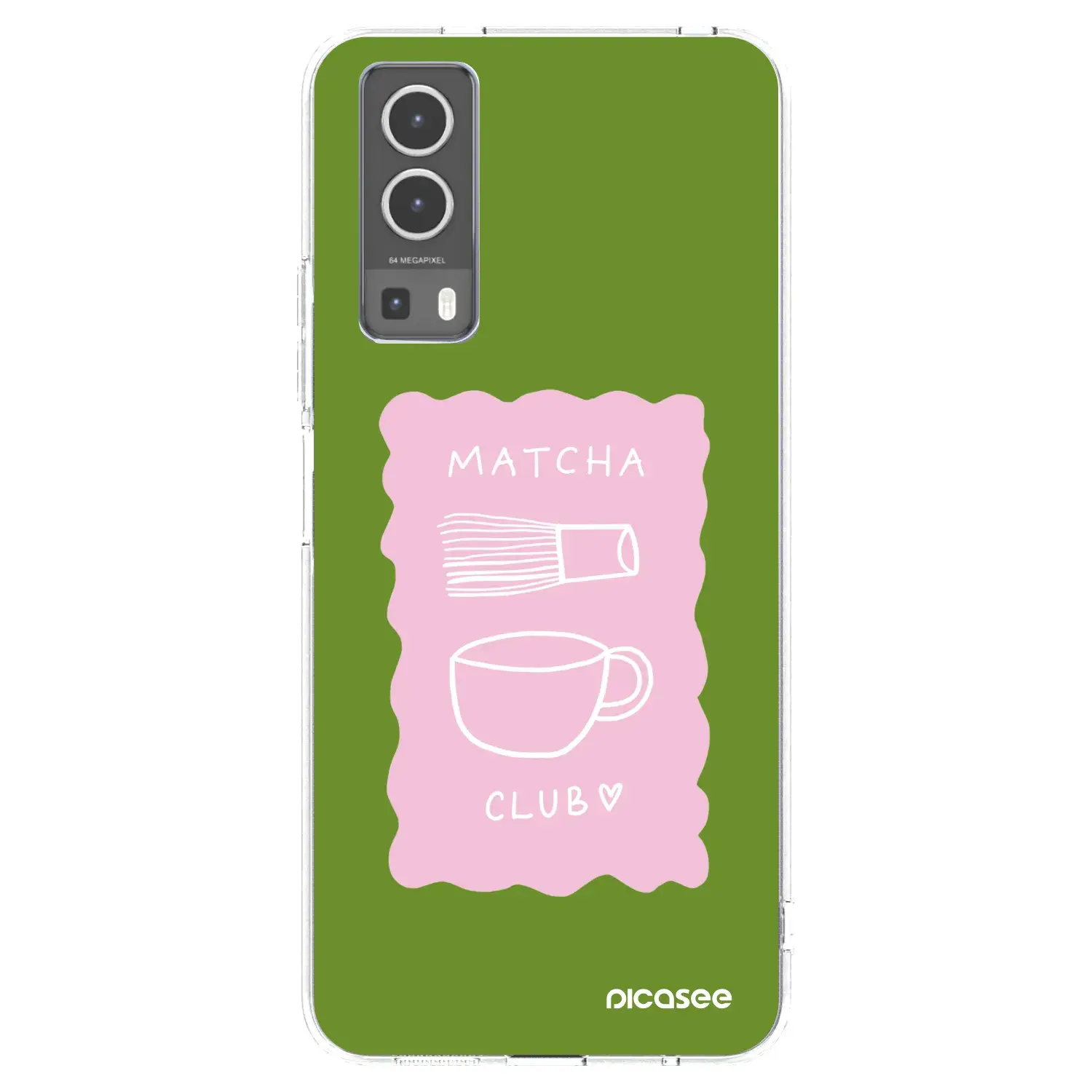 Silikonový průhledný obal pro Vivo Y72 5G - Matcha club