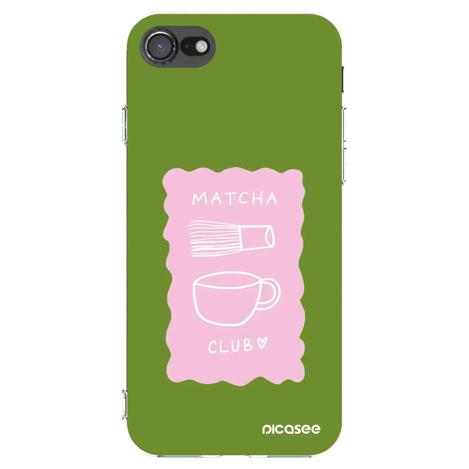 Silikonový průhledný obal pro Apple iPhone SE 2022 - Matcha club