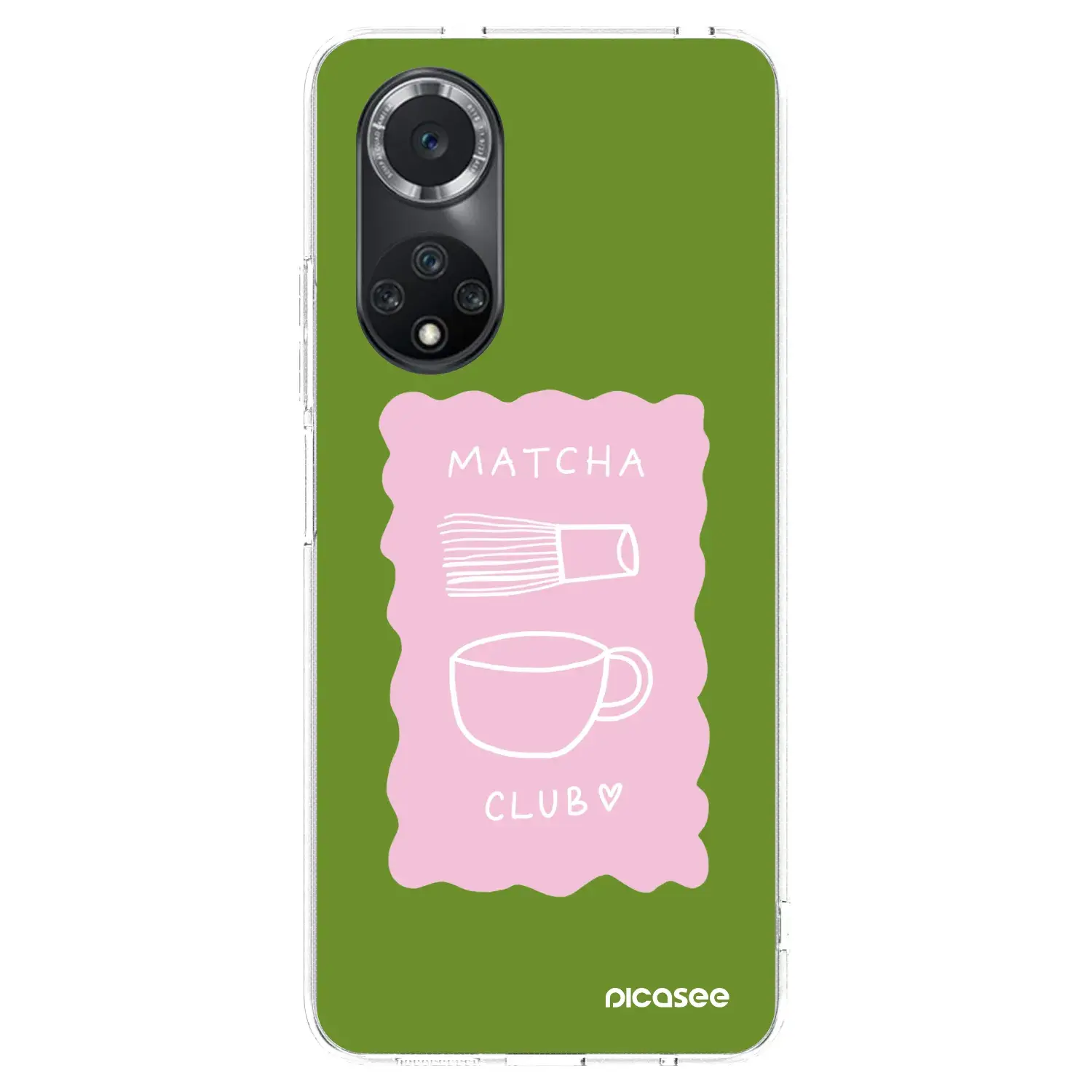 Silikonový průhledný obal pro Huawei Nova 9 SE - Matcha club