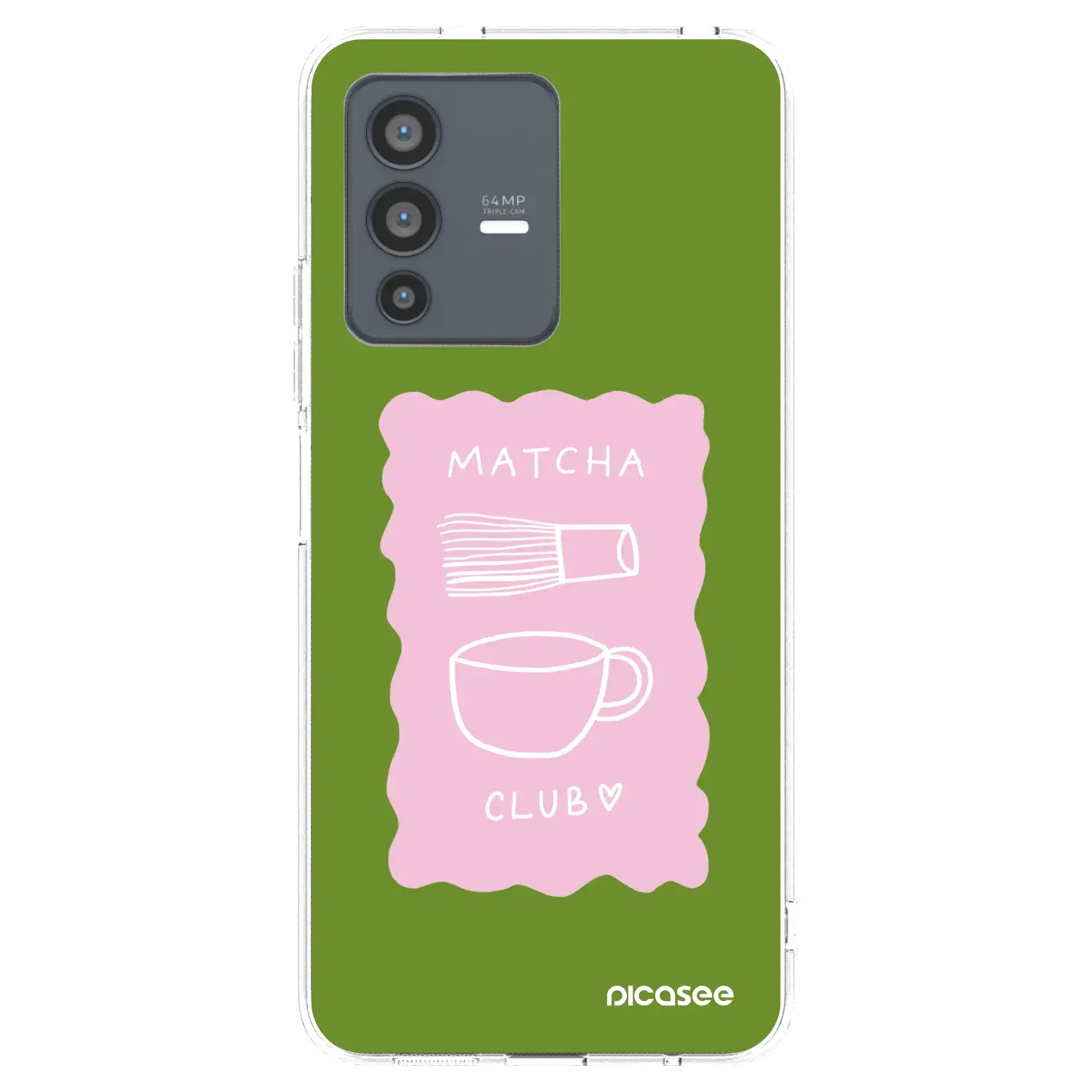 Silikonový průhledný obal pro Vivo V23 5G - Matcha club